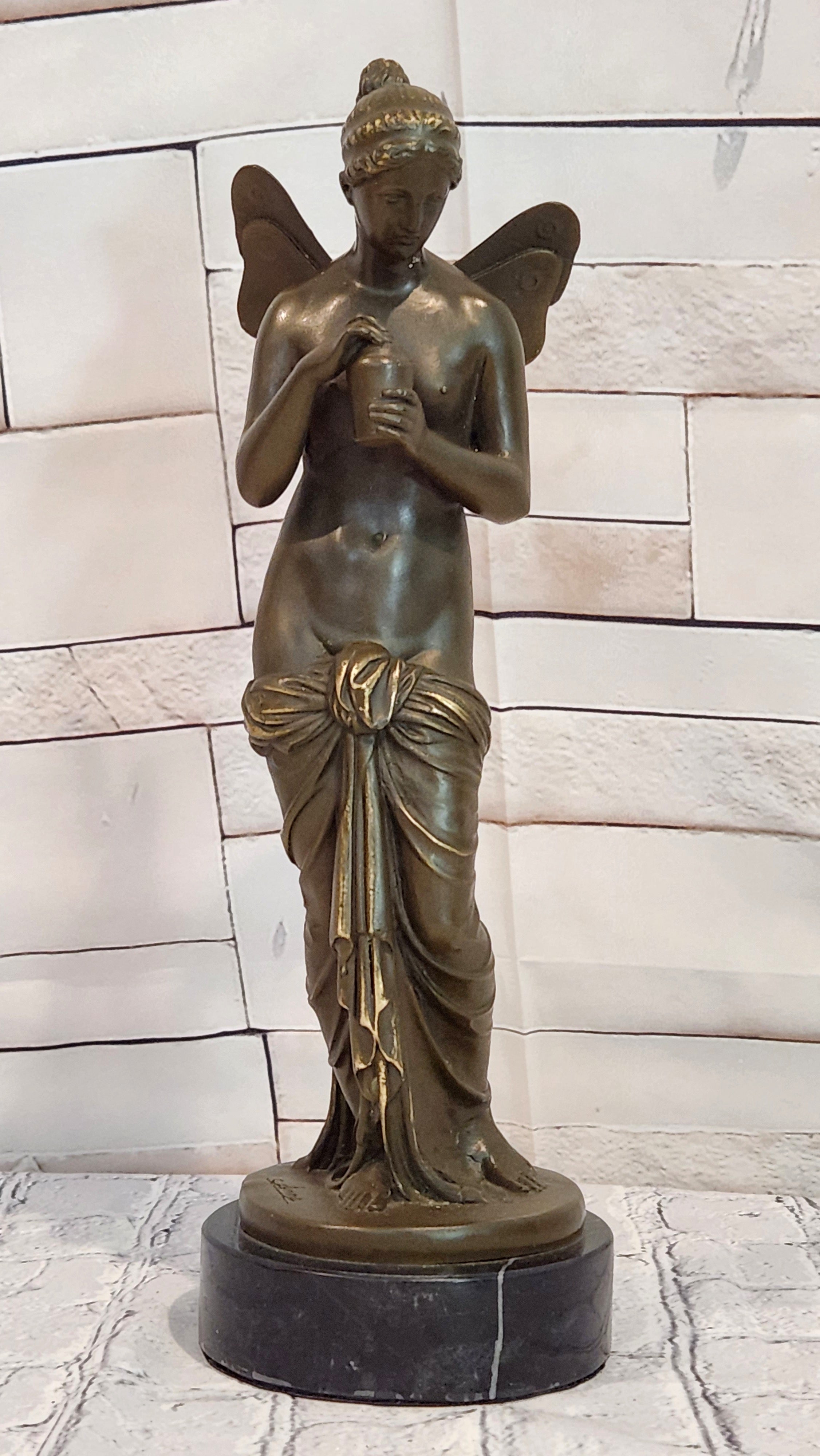 Bronze Psyche Sculpture by Annie Greek Mythology Maiden Fine Art Statue