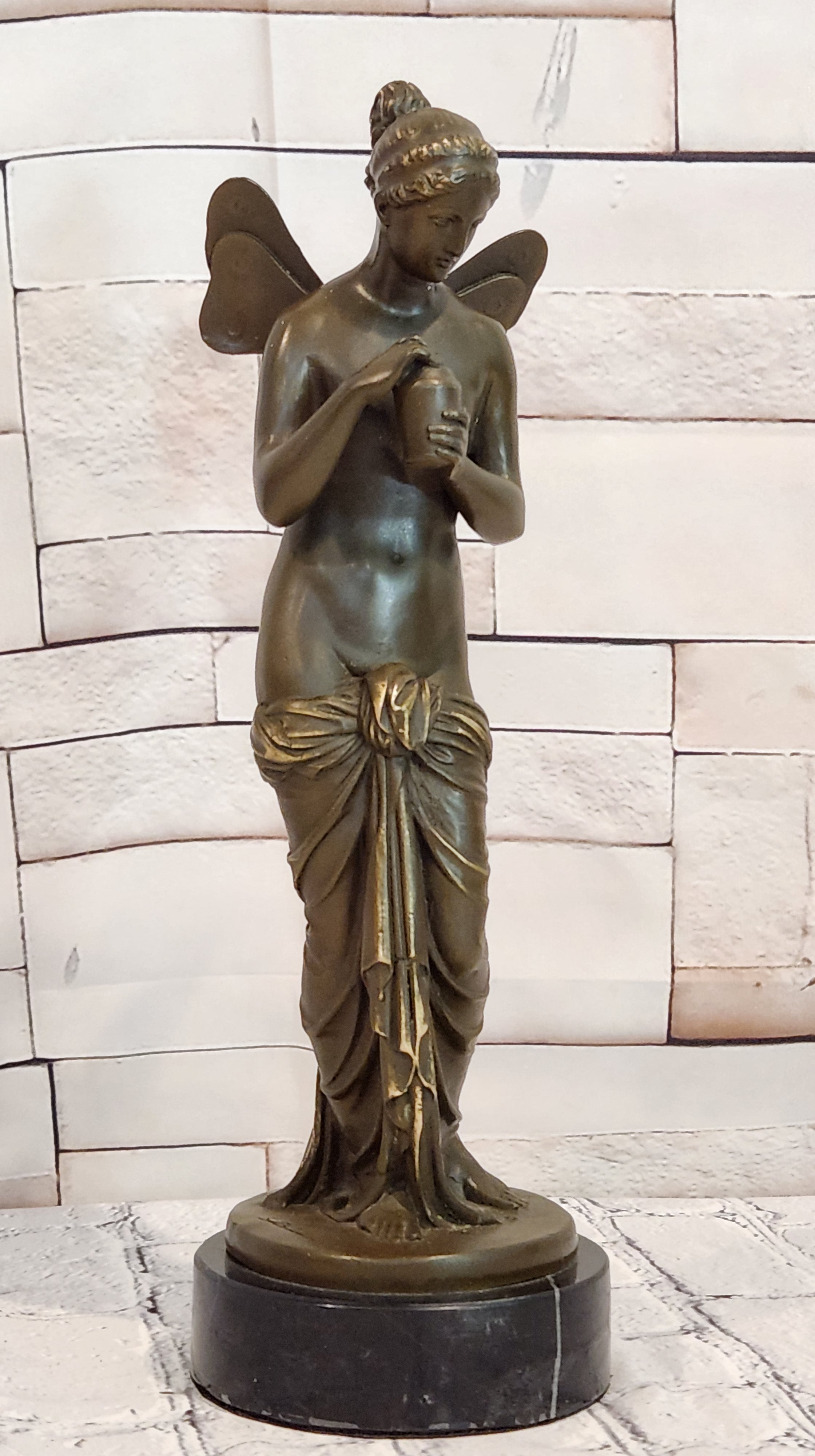 Bronze Psyche Sculpture by Annie Greek Mythology Maiden Fine Art Statue