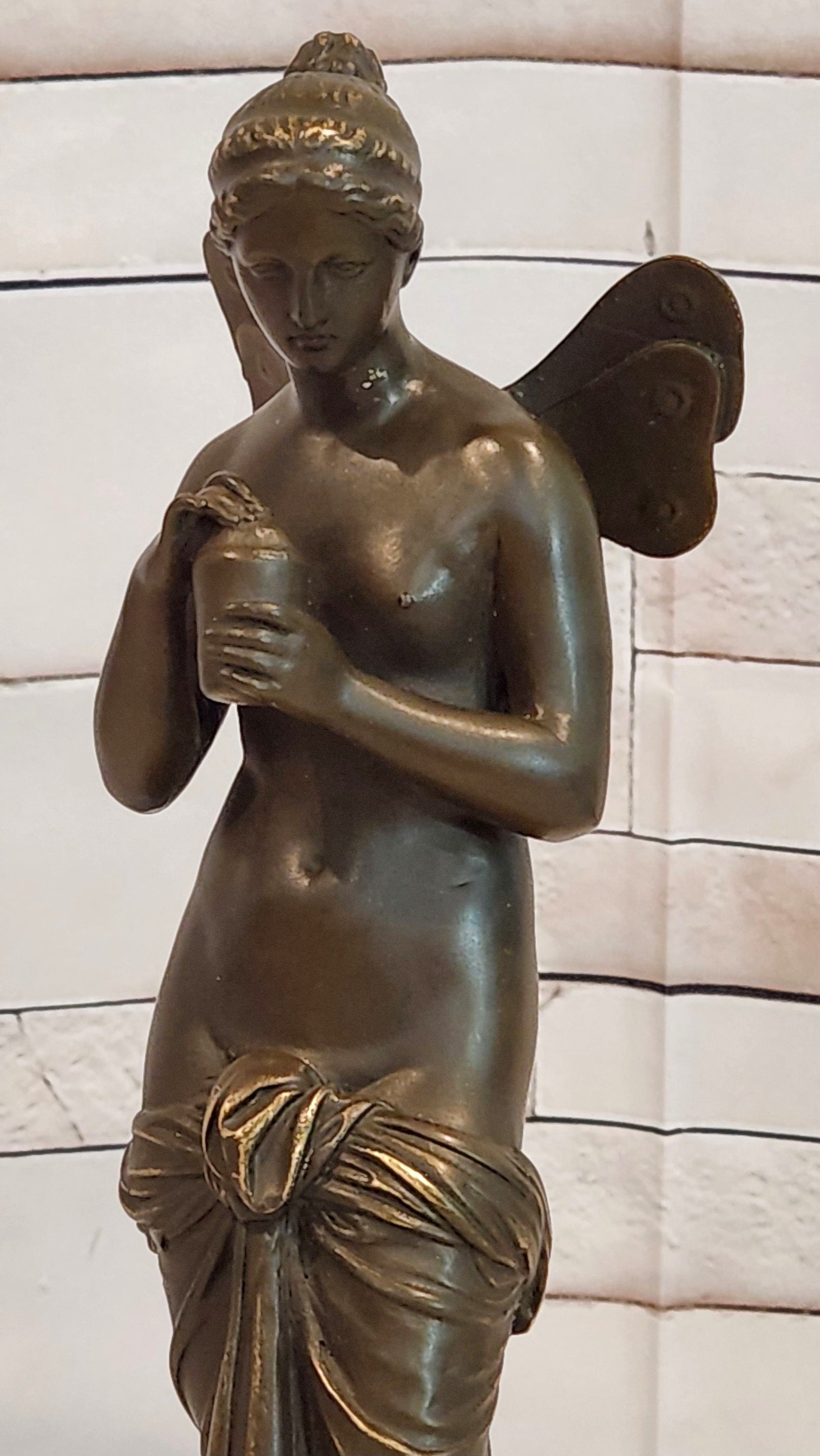 Bronze Psyche Sculpture by Annie Greek Mythology Maiden Fine Art Statue