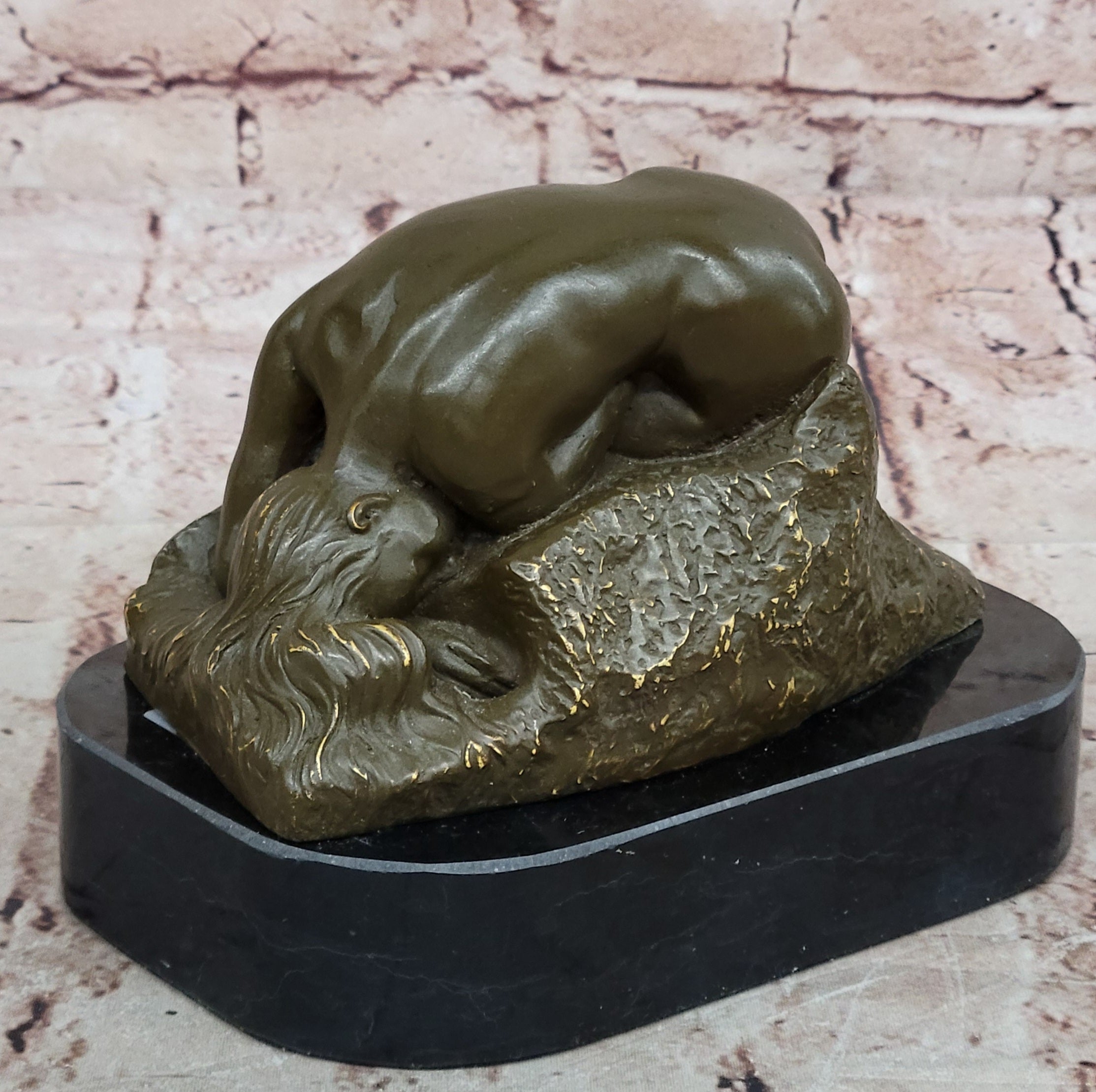 Greek Mythological Nude Woman Danaid by Rodin Bronze Sculpture for Home or Office