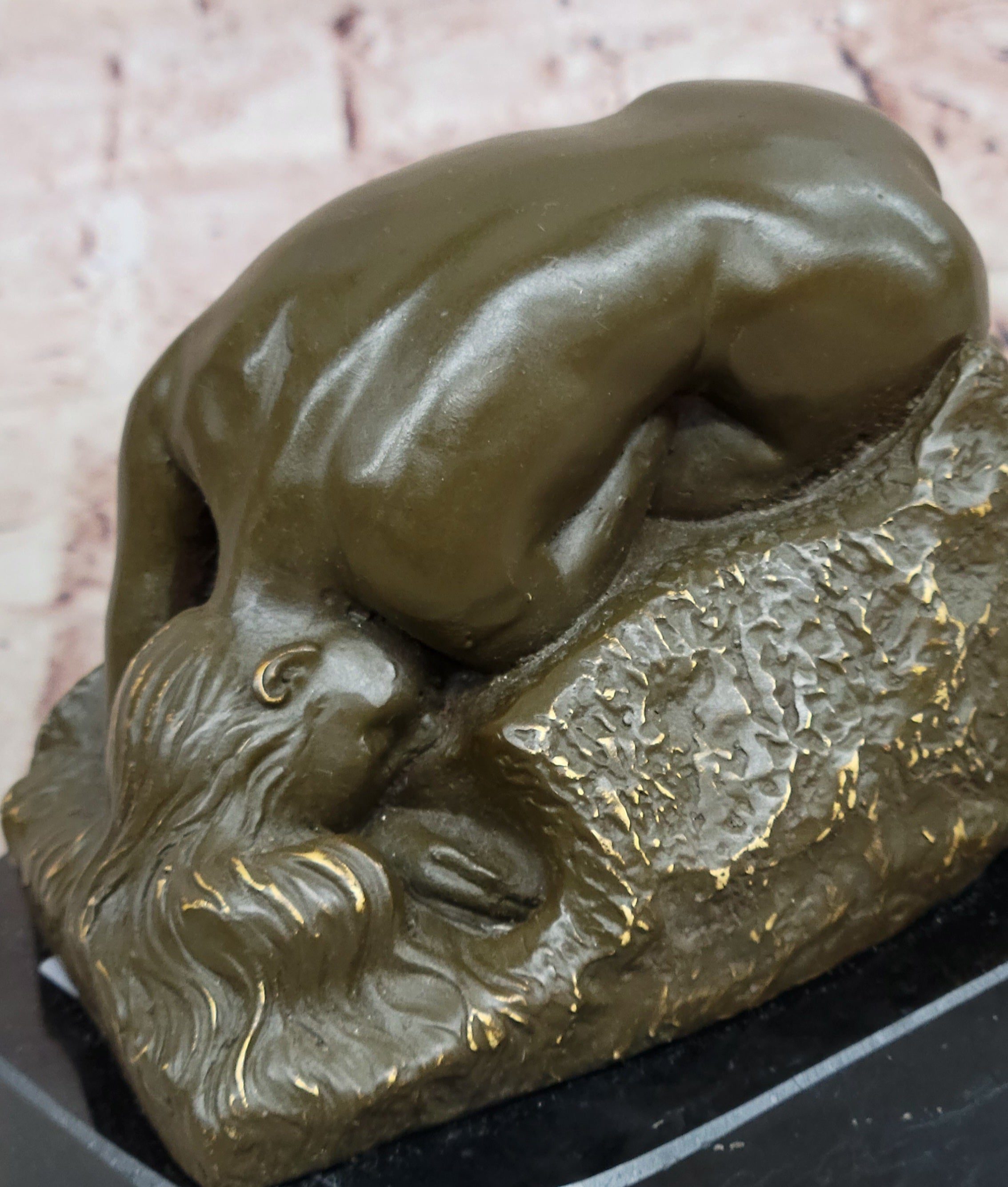 Greek Mythological Nude Woman Danaid by Rodin Bronze Sculpture for Home or Office