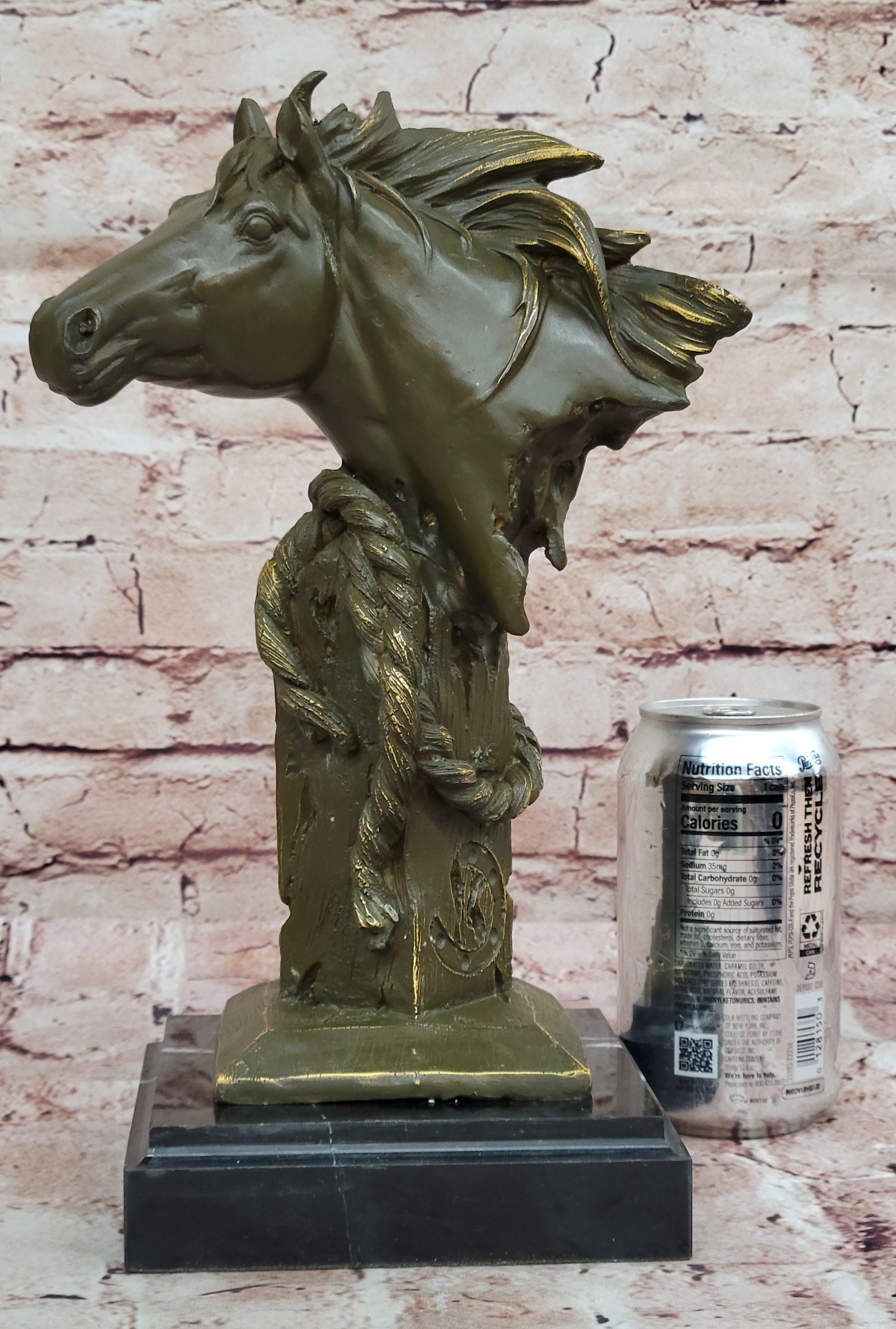 Bronze Cowboy Trophy Horse Bust by Milo – Handcrafted Western Sculpture