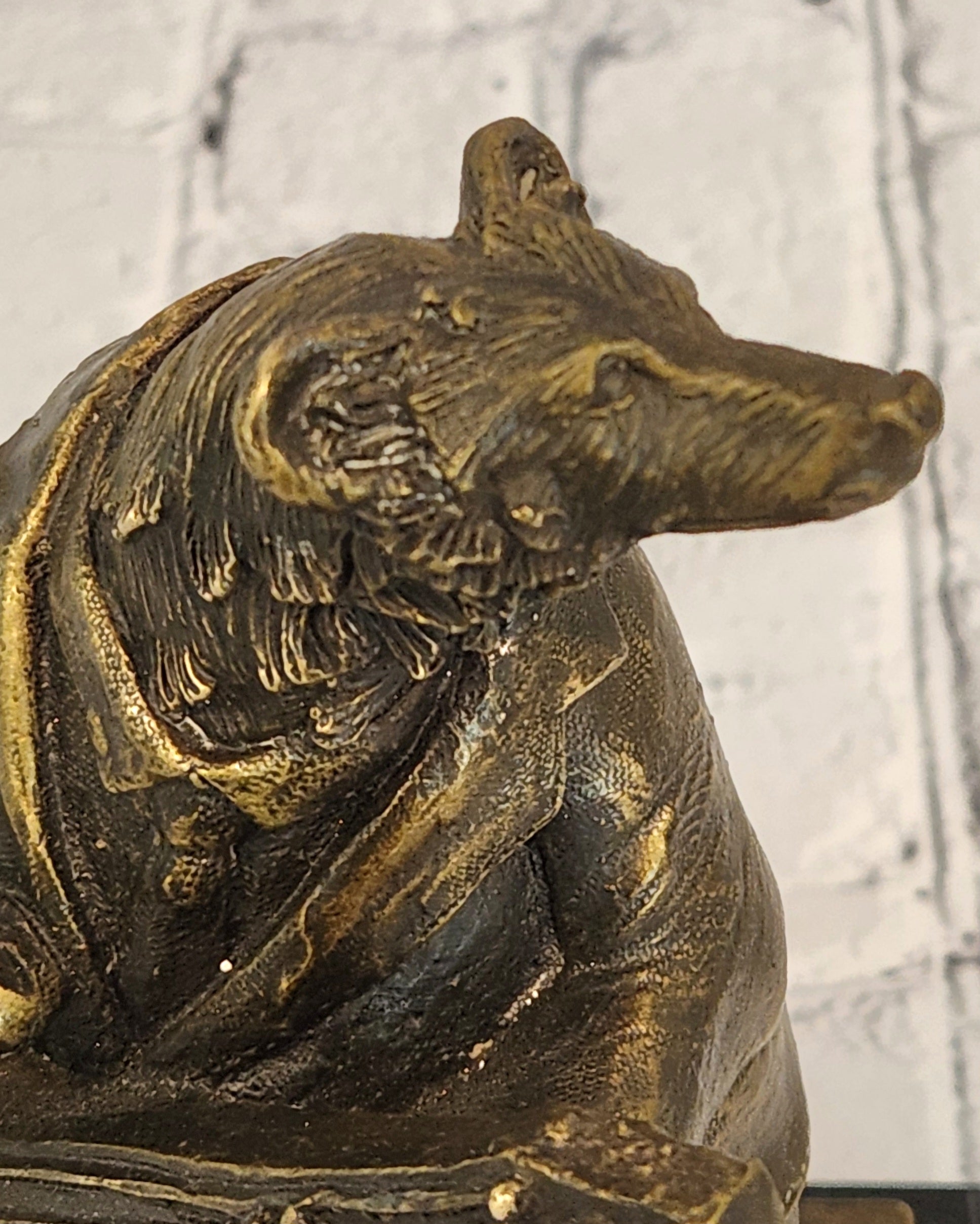 Bronze Musical Bear Sculpture Signed Williams Instrument Playing Animal Art Statue