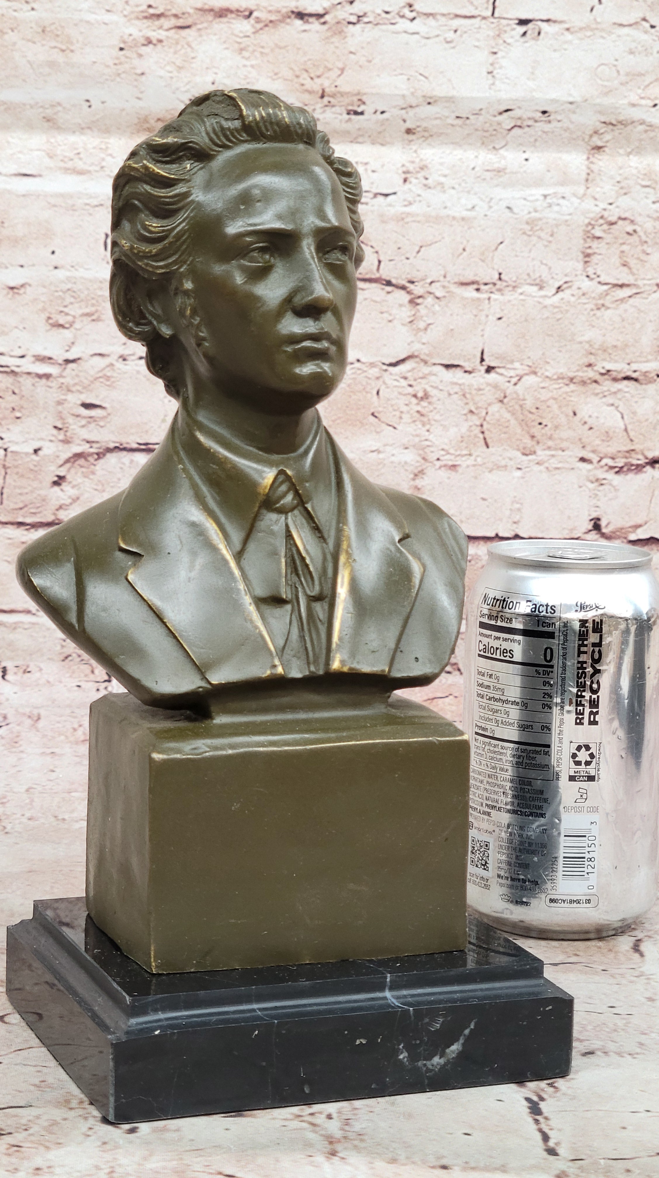 Frederic Chopin Bronze Bust Statue – Limited Edition Music Art for Home or Office Decor