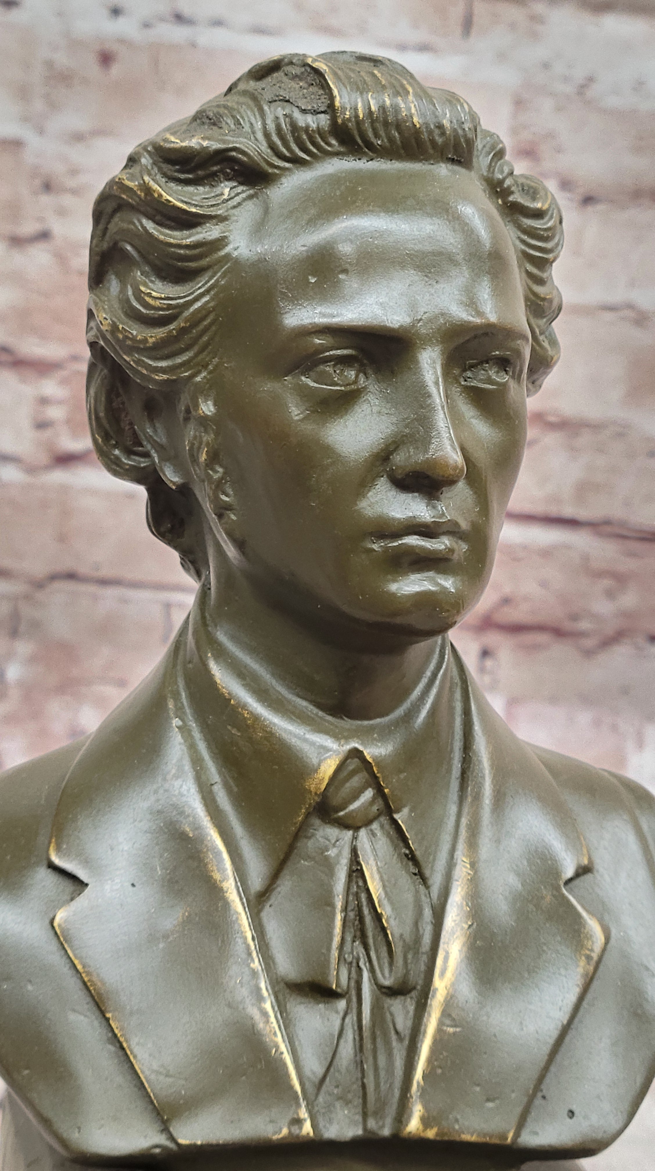 Frederic Chopin Bronze Bust Statue – Limited Edition Music Art for Home or Office Decor