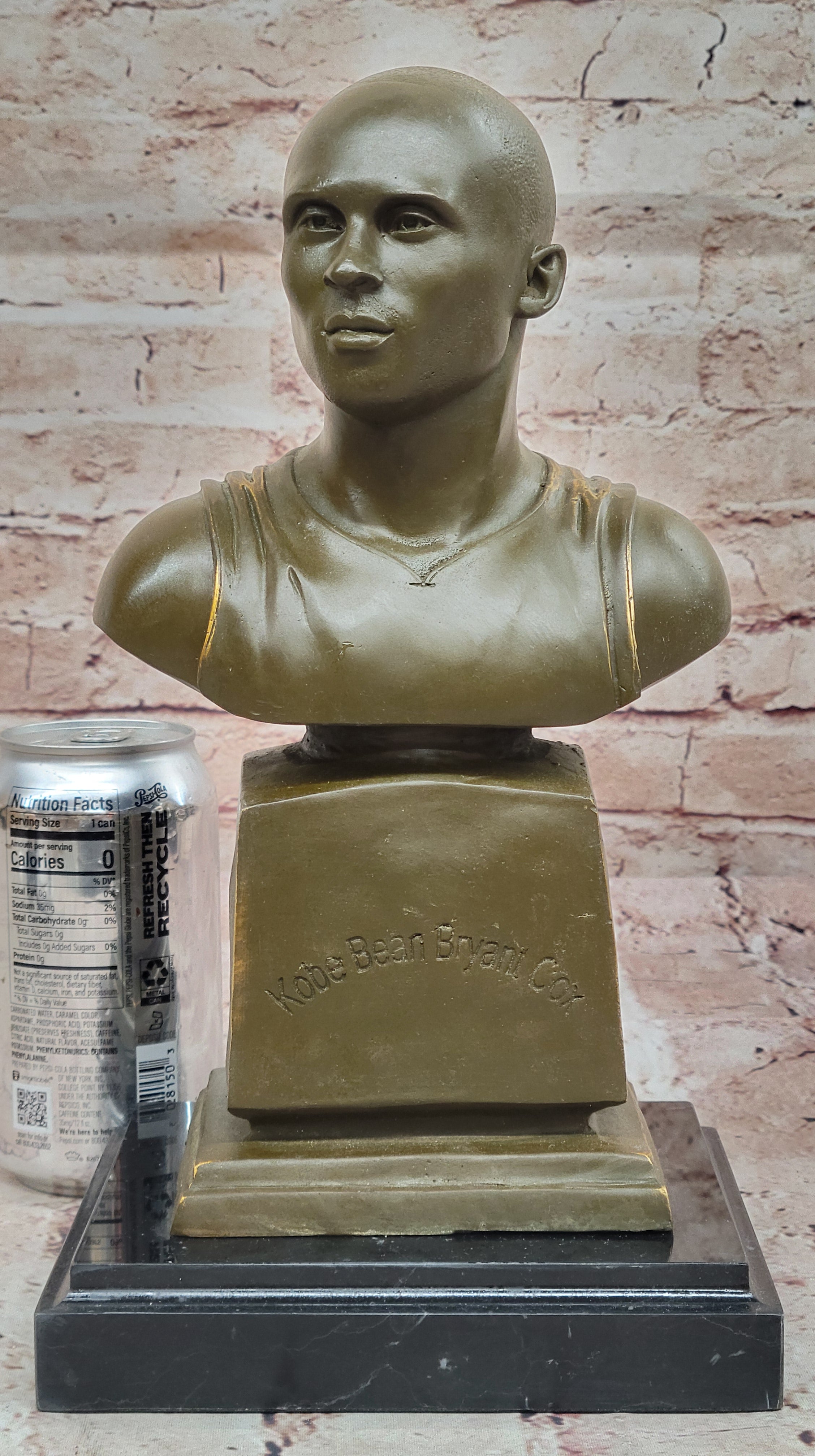 Signed and Numbered Kobe Bryant Bronze Bust Sculpture by Milo Limited Edition Hand Made