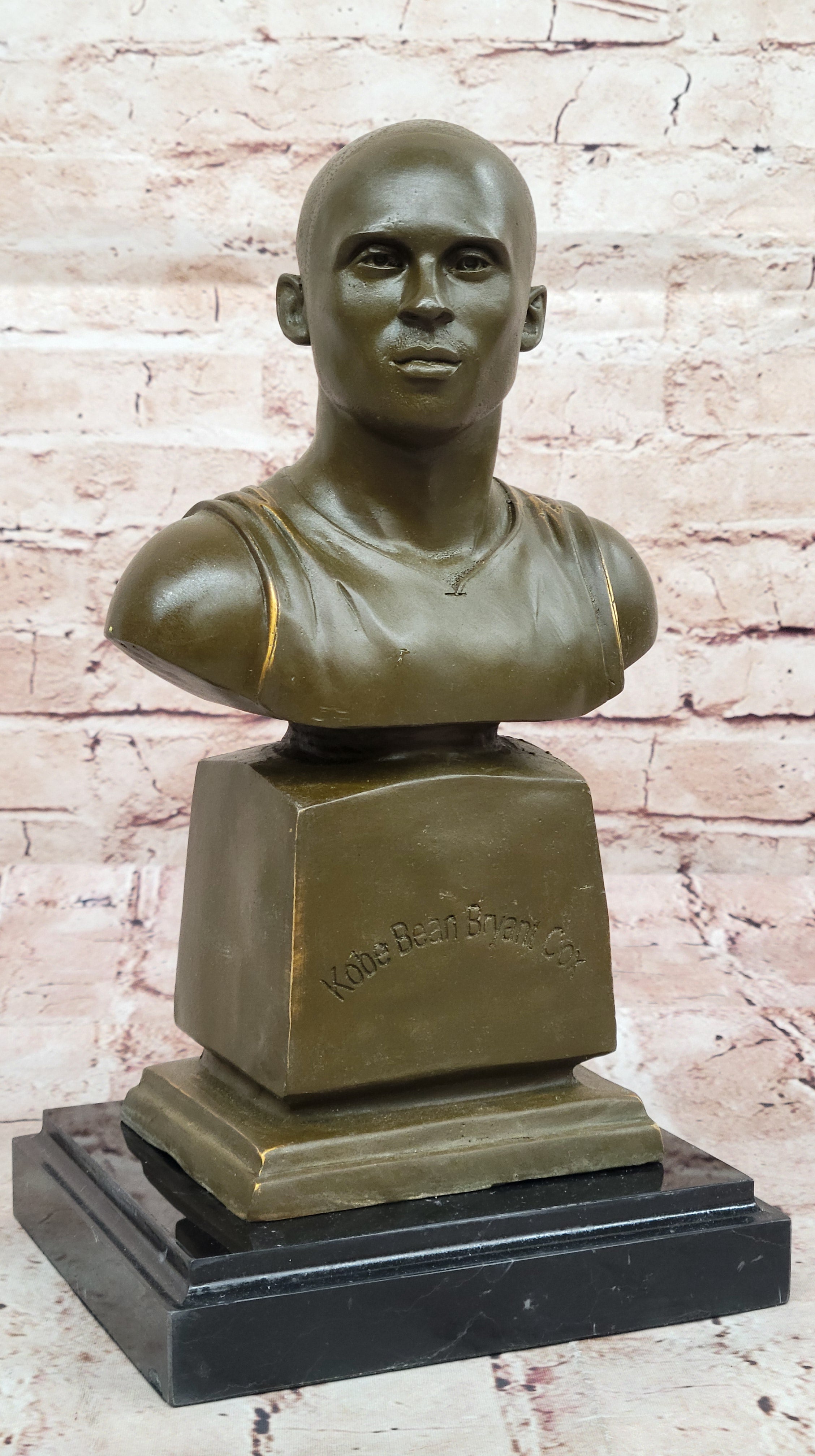 Signed and Numbered Kobe Bryant Bronze Bust Sculpture by Milo Limited Edition Hand Made