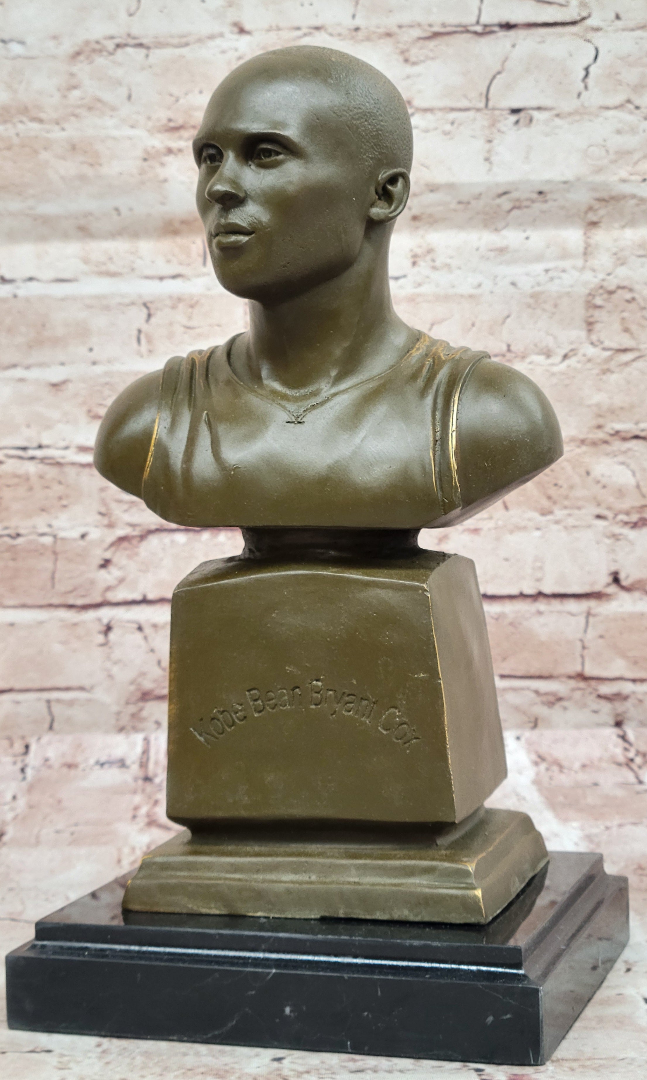 Signed and Numbered Kobe Bryant Bronze Bust Sculpture by Milo Limited Edition Hand Made