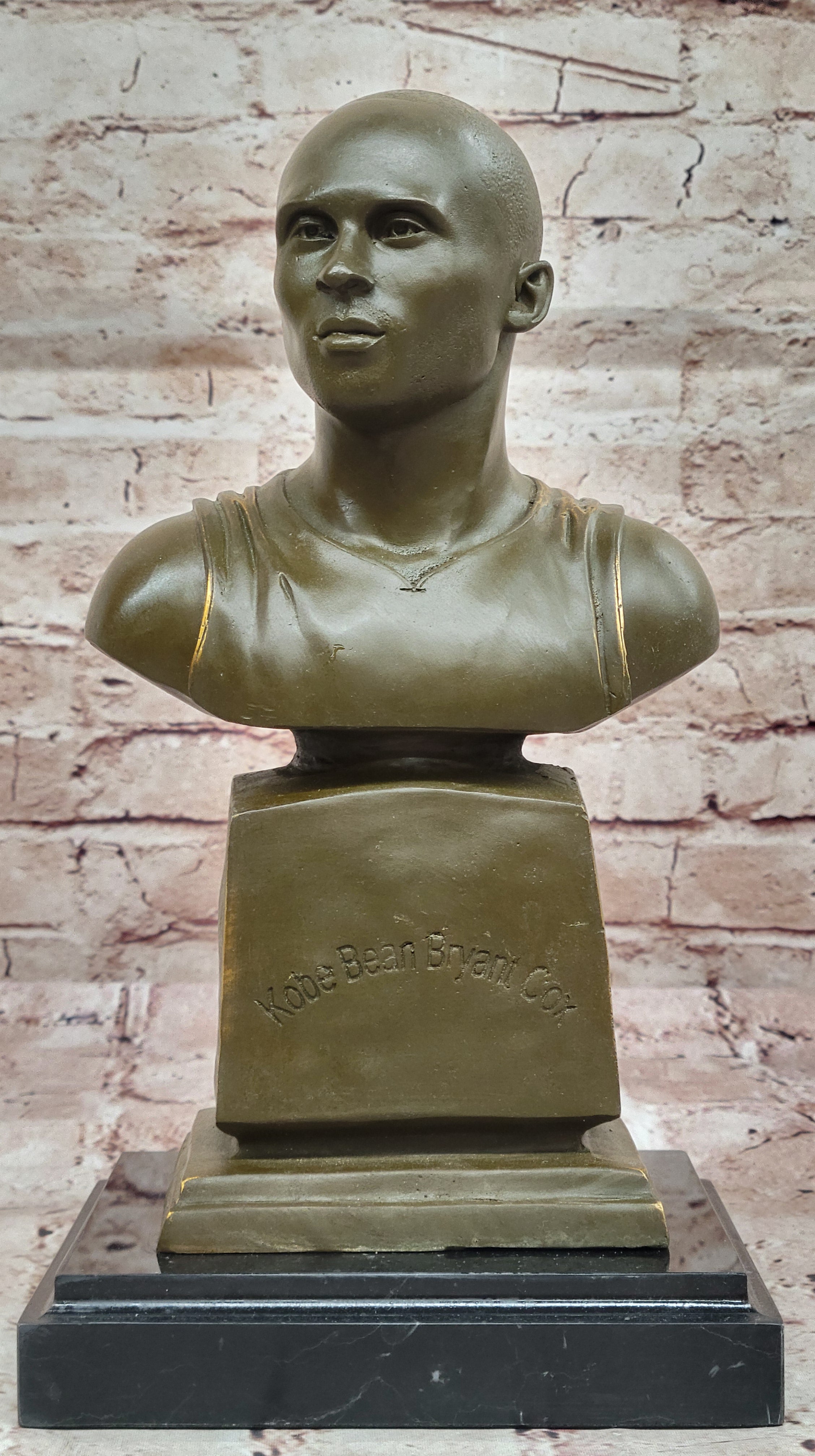 Signed and Numbered Kobe Bryant Bronze Bust Sculpture by Milo Limited Edition Hand Made
