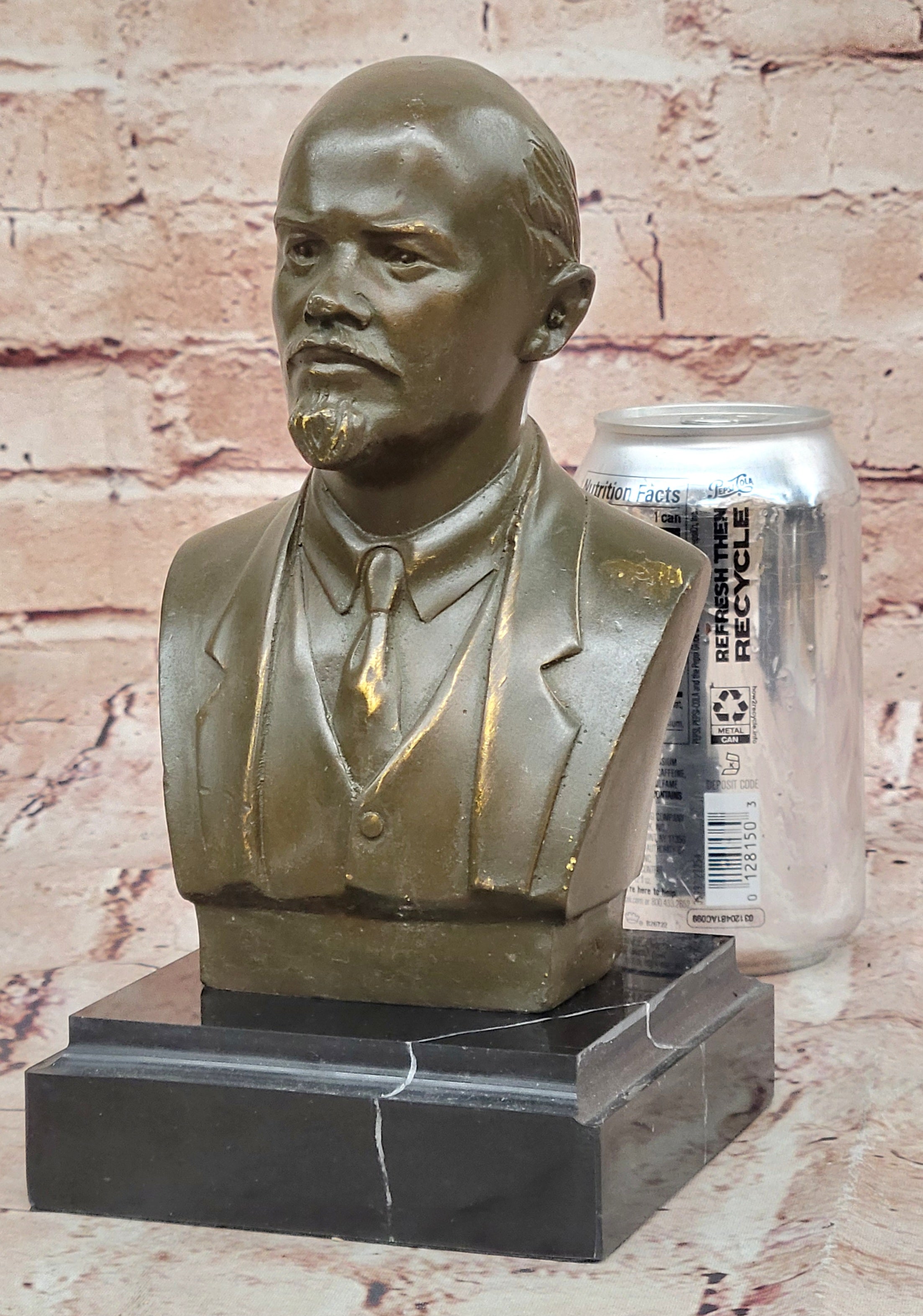 Detailed Bronze Sculpture Statue of Lenin Soviet Union Founder Political Figurine