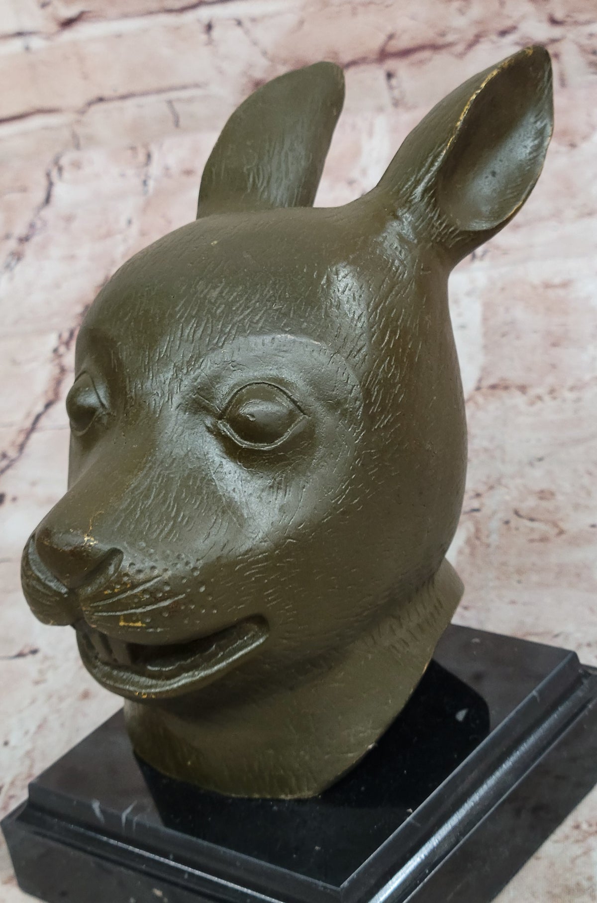 Chinese Zodiac Rabbit Bronze Sculpture – Signed by Yanez, Hot Cast Figurine
