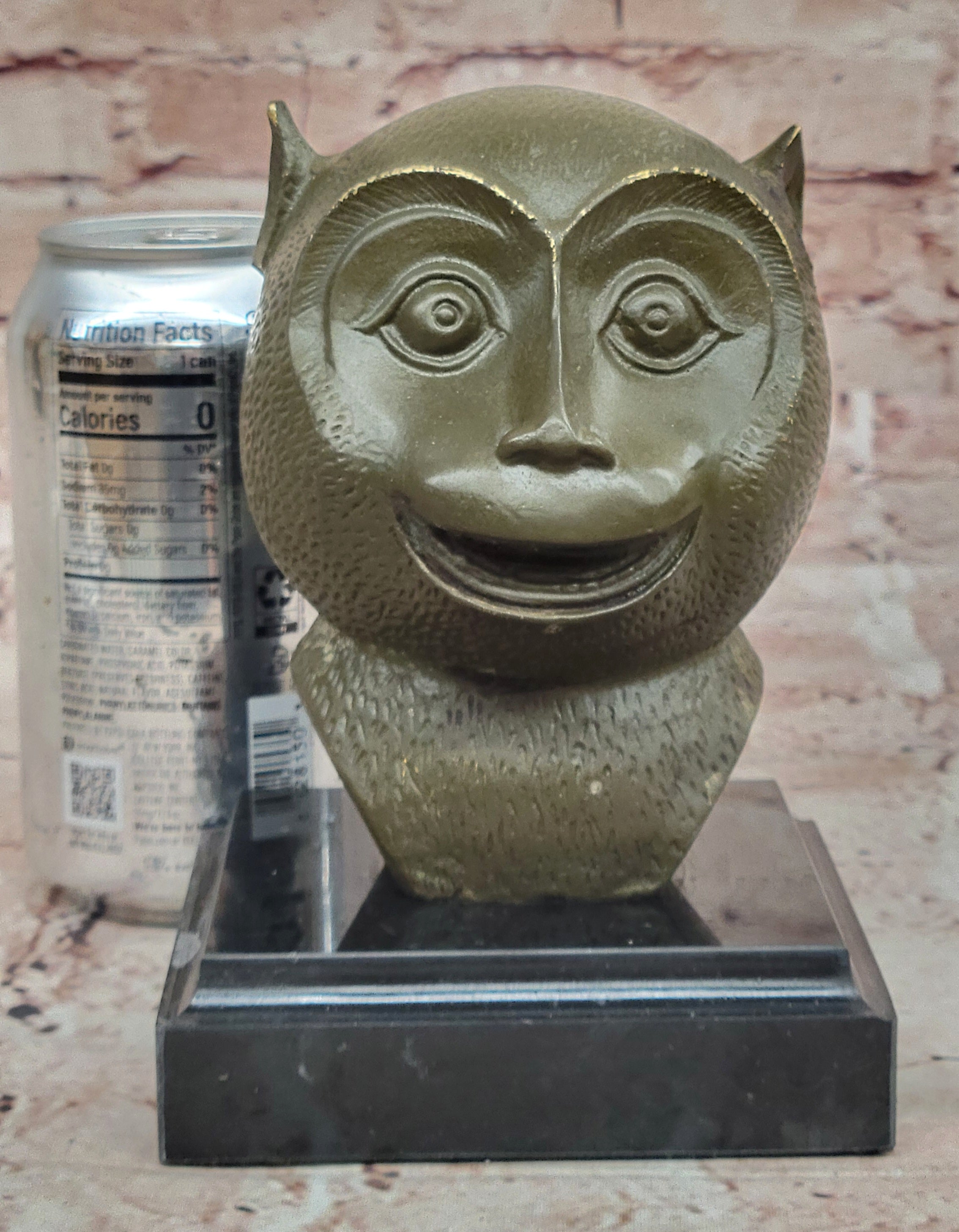 Chinese Zodiac Monkey Bronze Sculpture Statue Feng Shui Decor Birthday Gift