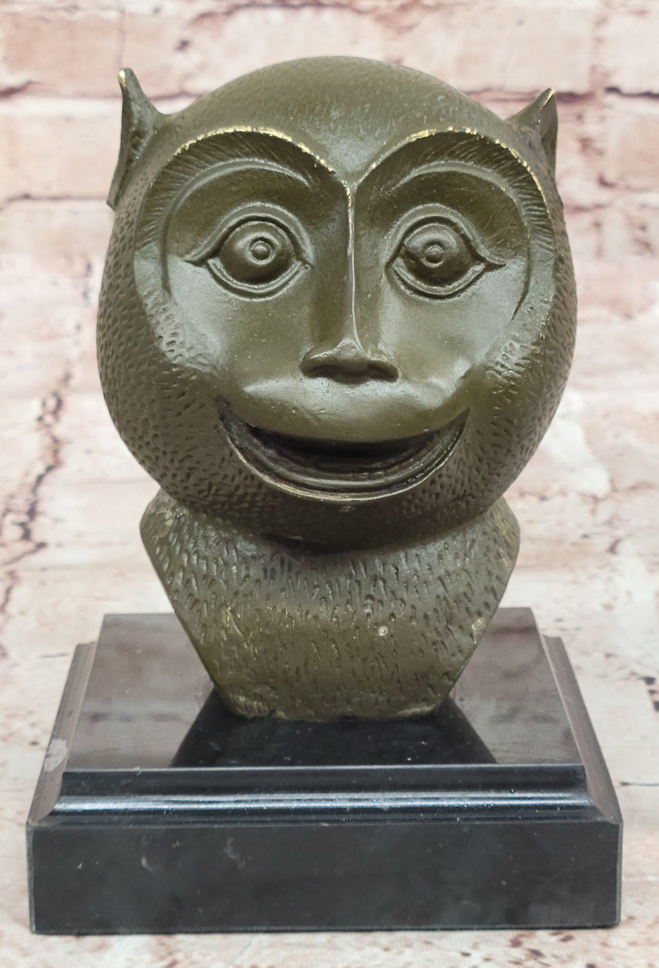 Chinese Zodiac Monkey Bronze Sculpture Statue Feng Shui Decor Birthday Gift