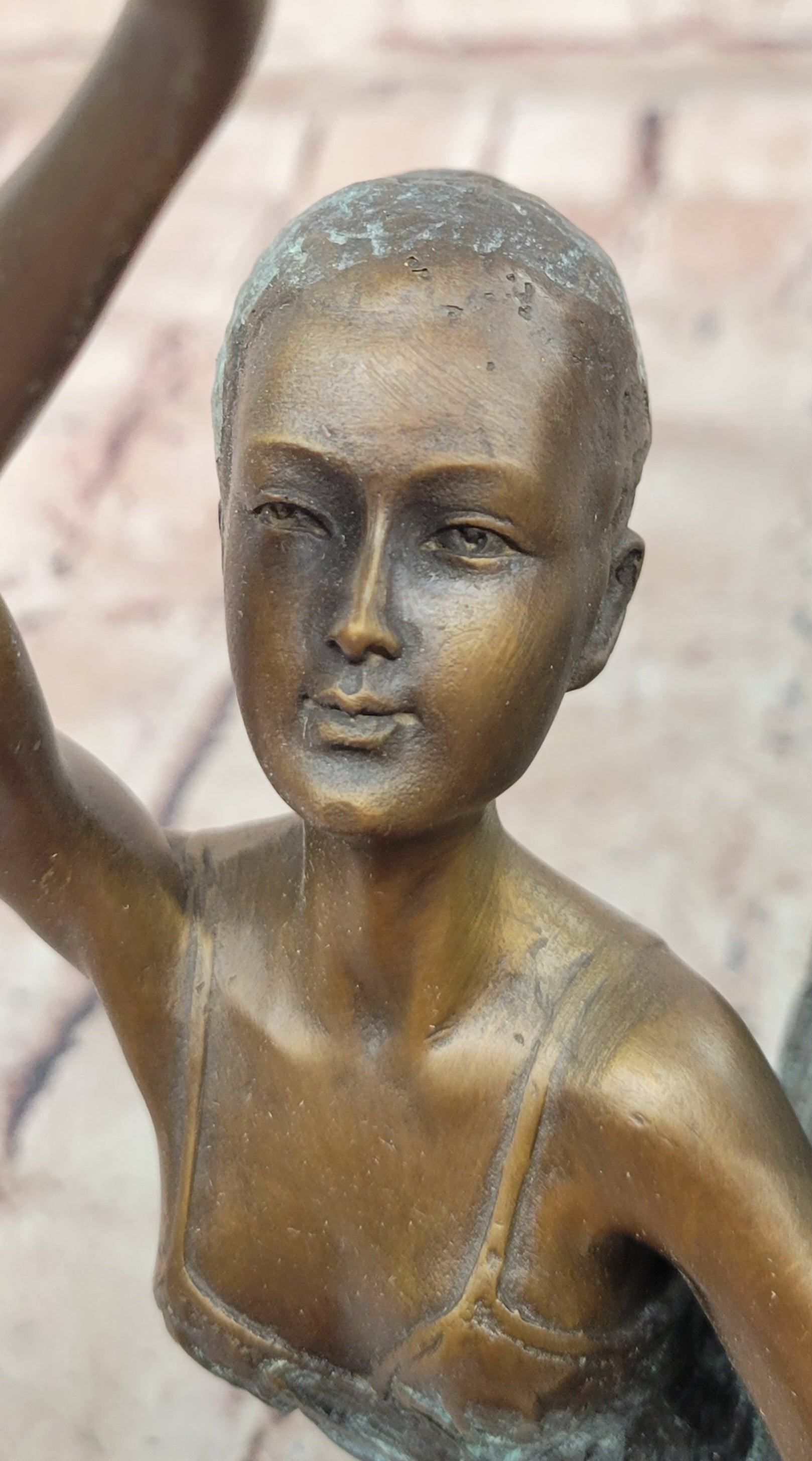 Art Deco Bronze Dancer Statue Signed Milo Museum Quality Fine Art Sculpture