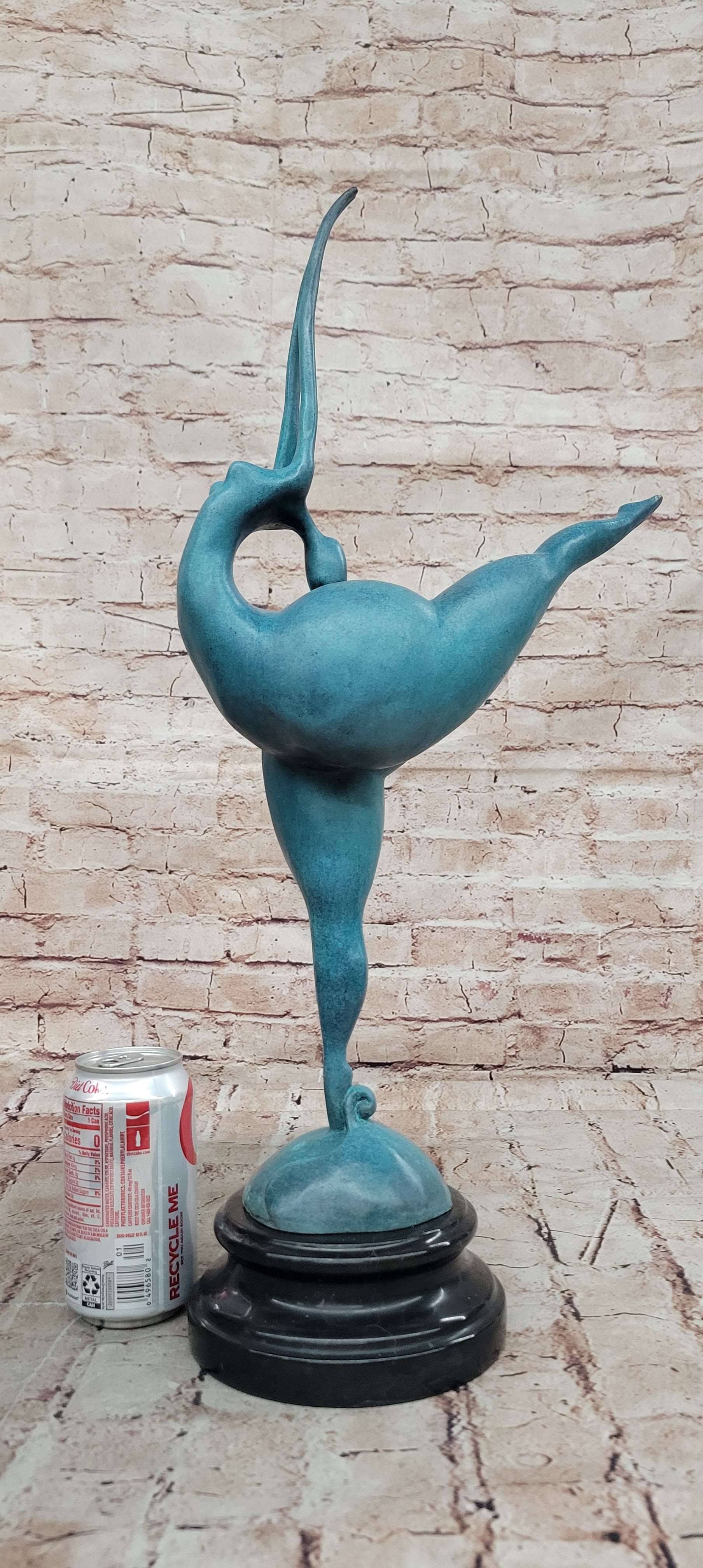 Handcrafted Detailed Original Milo Nude Nake Chubby Girl Bronze Figurine Figure