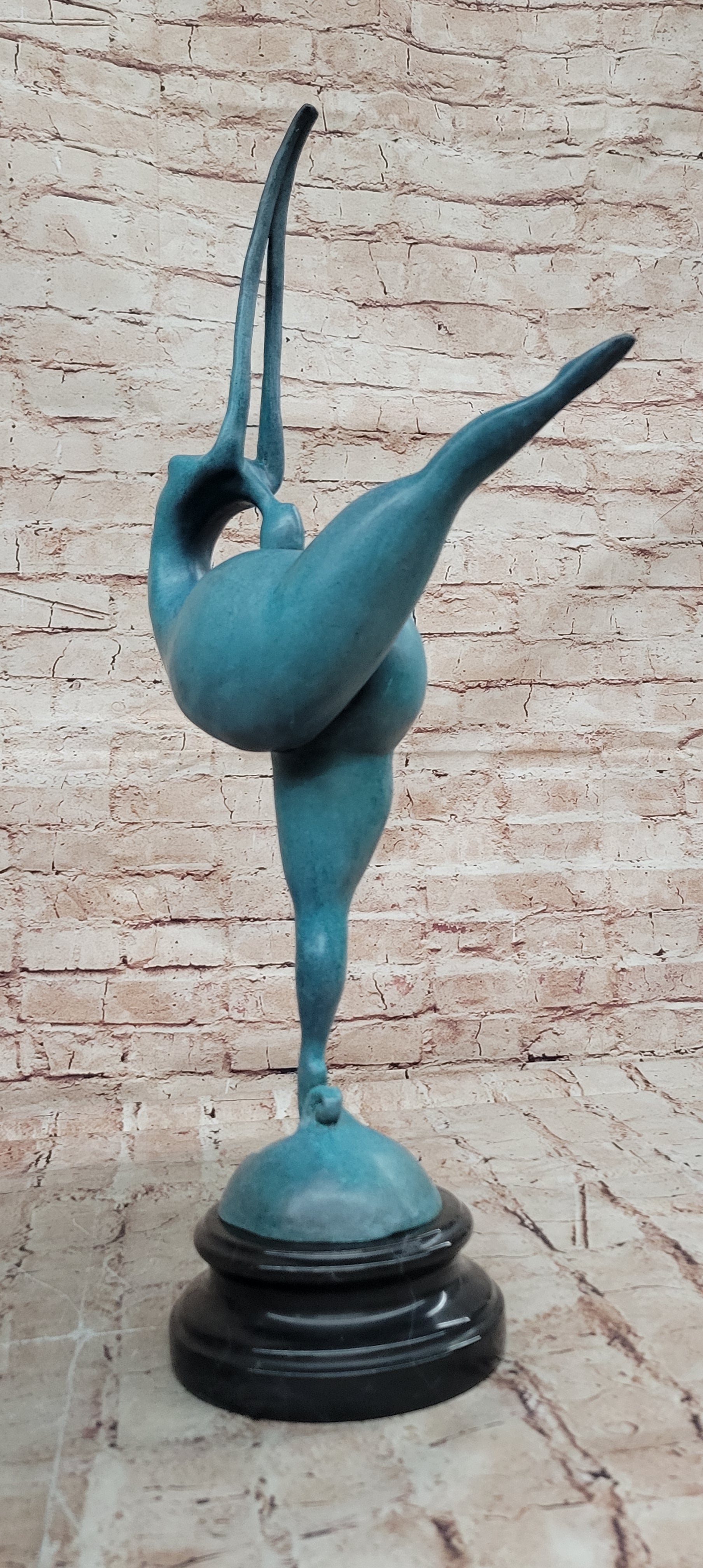 Handcrafted Detailed Original Milo Nude Nake Chubby Girl Bronze Figurine Figure