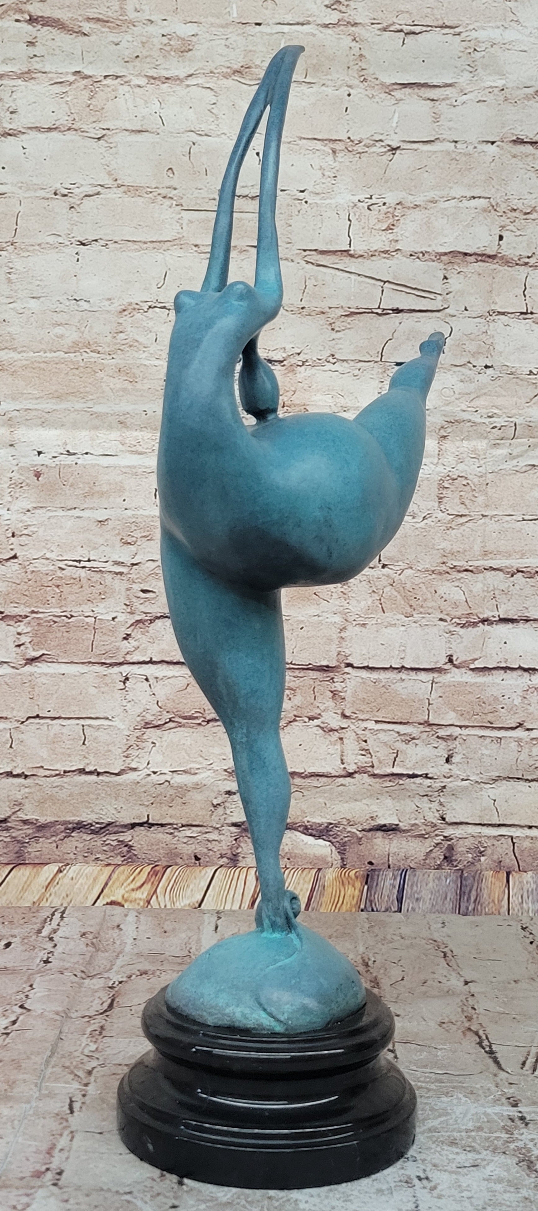 Handcrafted Detailed Original Milo Nude Nake Chubby Girl Bronze Figurine Figure