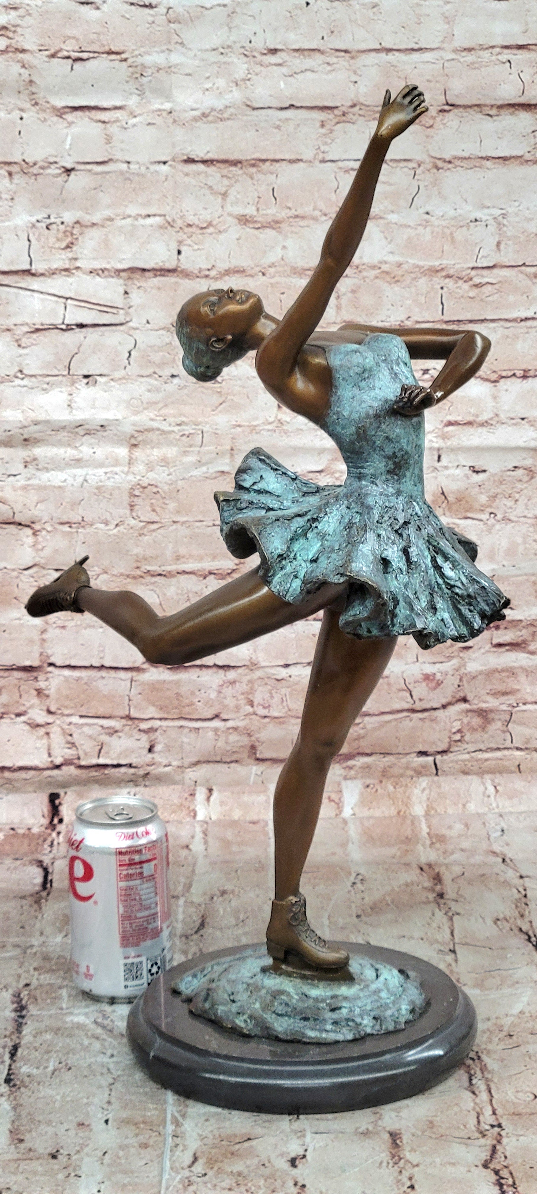 Signed Milo Bronze Dance Statue Elegant Ballerina Figurine Home Decor Art