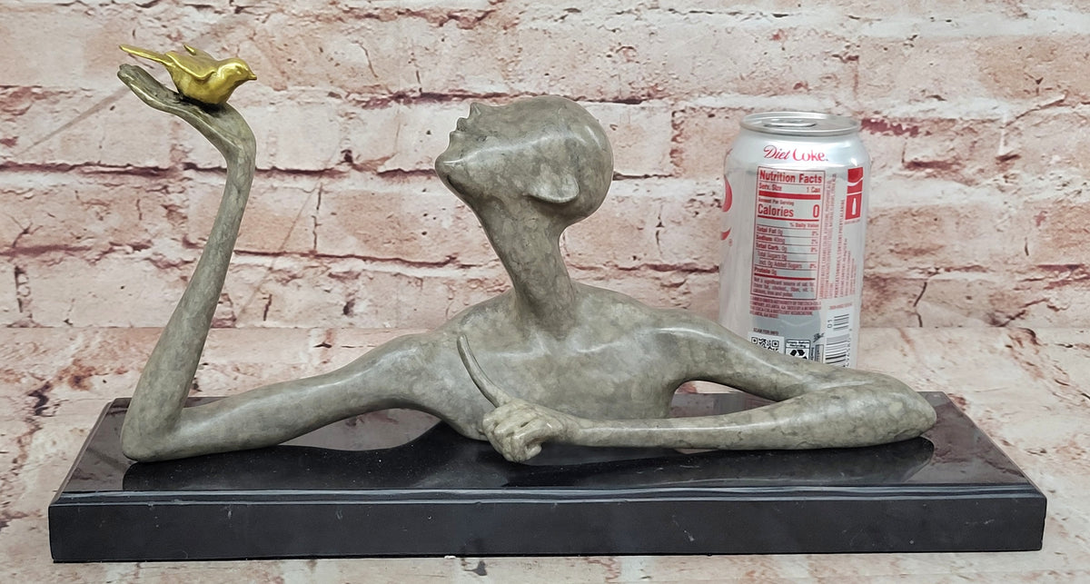 Juno Bronze Female Figurine Abstract Modern Sculpture Collectible Fine Art Statue