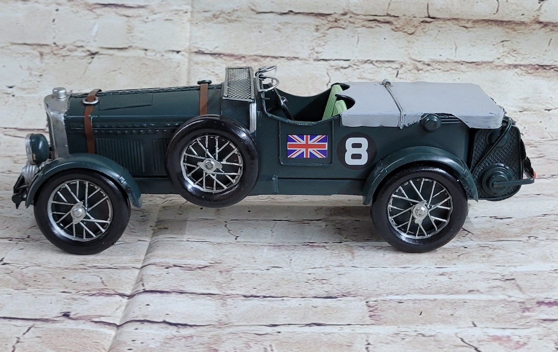 Green 1:10 Scale Blower NO.8 Diecast Bentley Speed Model Vintage Toy Artwork