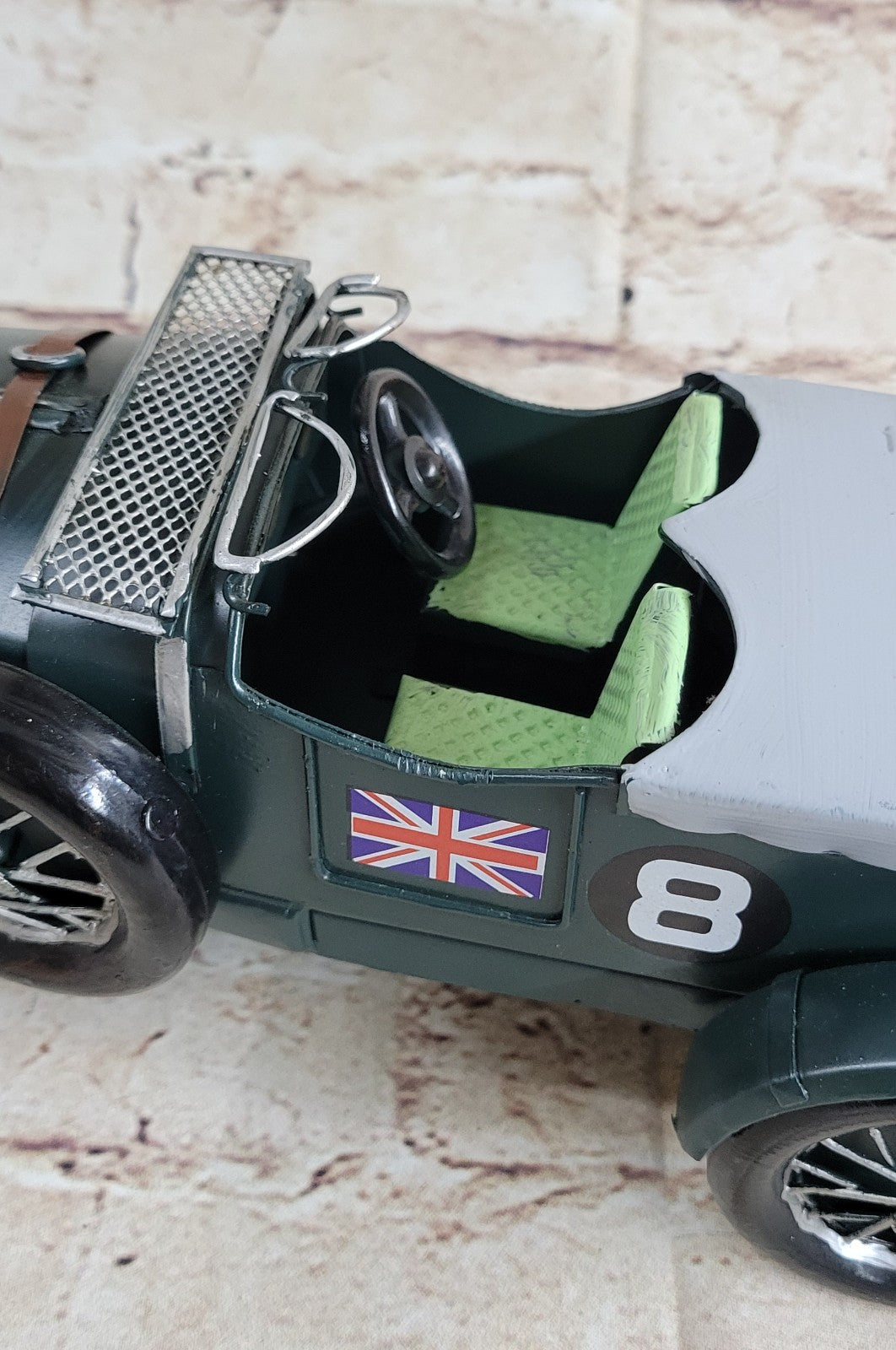 Green 1:10 Scale Blower NO.8 Diecast Bentley Speed Model Vintage Toy Artwork