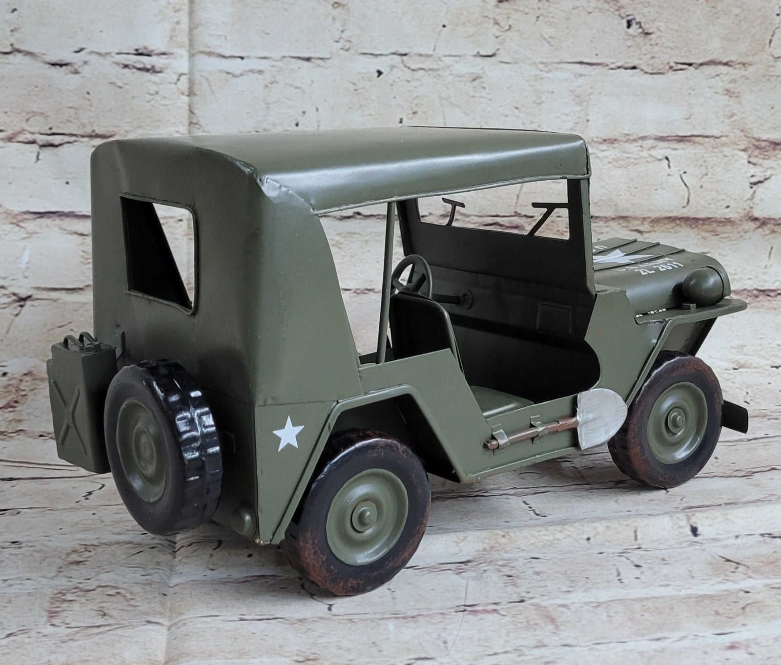 Old Modern Handicrafts 1940 Willys Quad Overland Jeep Model Car Metal