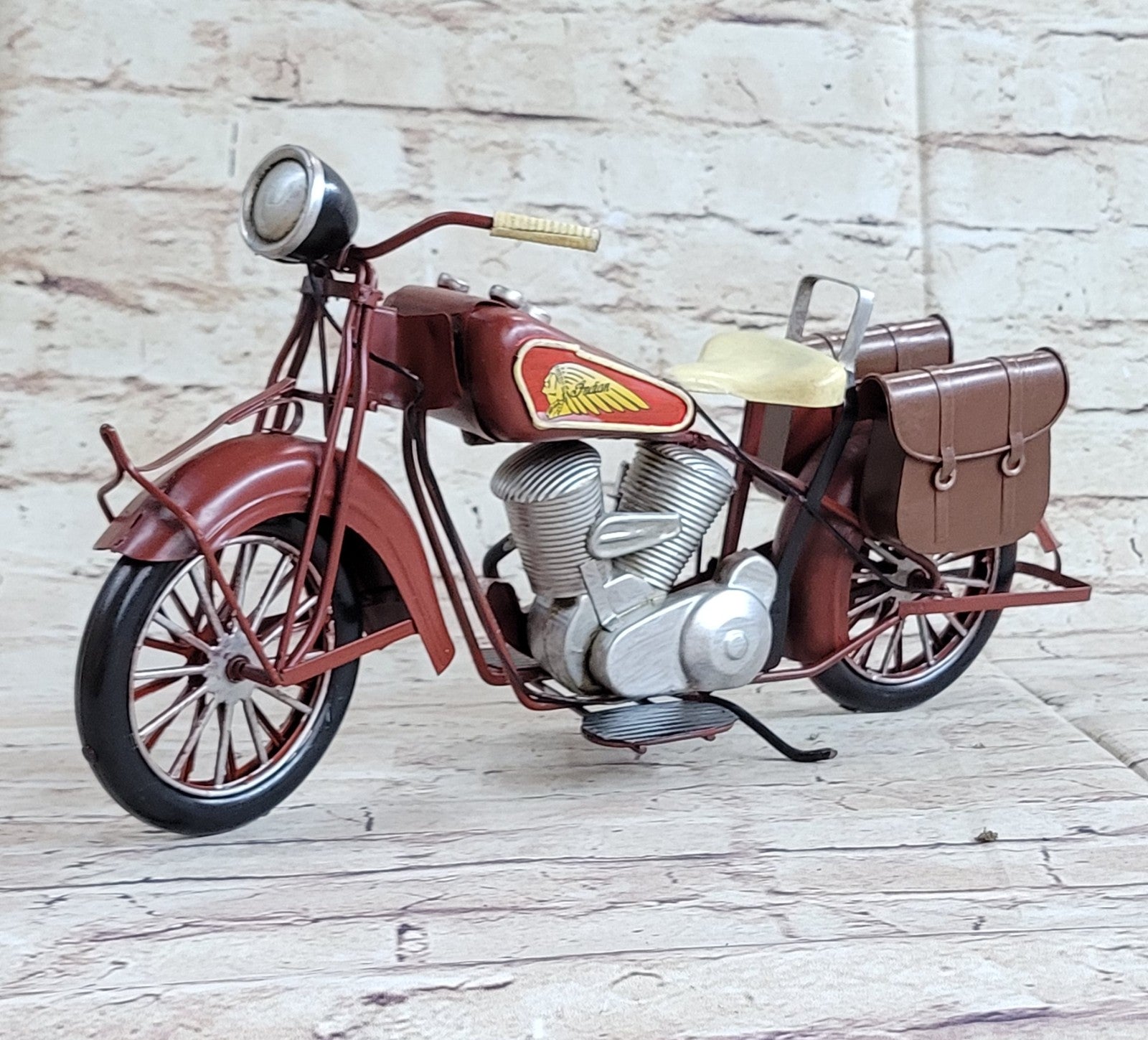 Antique Style 100% Handmade Metal Motorcycle Model Welding Craft Decorative DEAL
