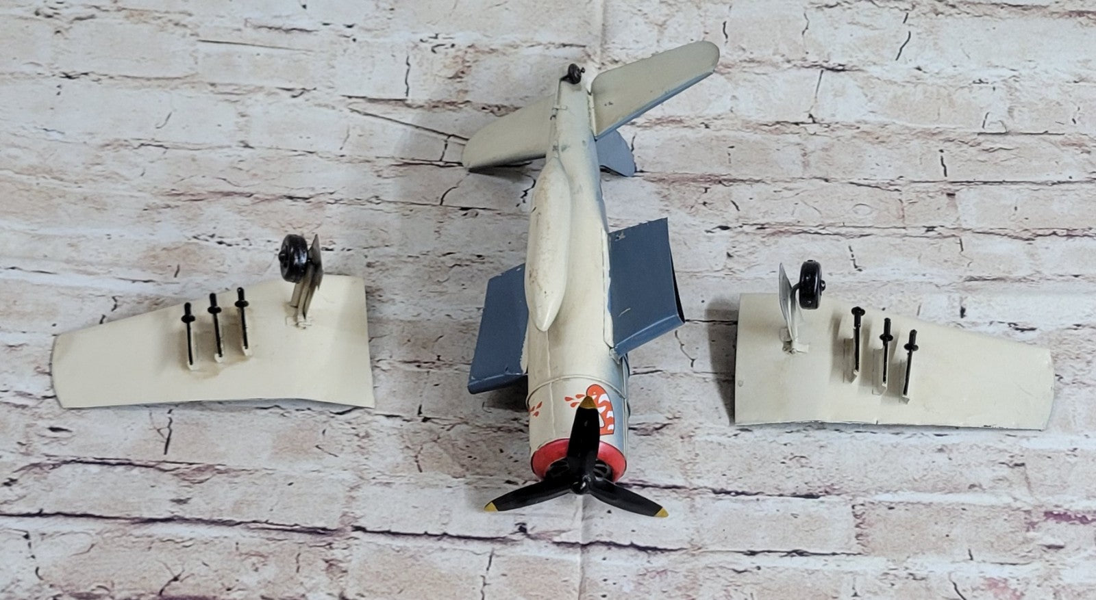 Buy Grey Mustang P-51 Vintage Fighter Plane – Handmade WW2 Army Air Force Decor