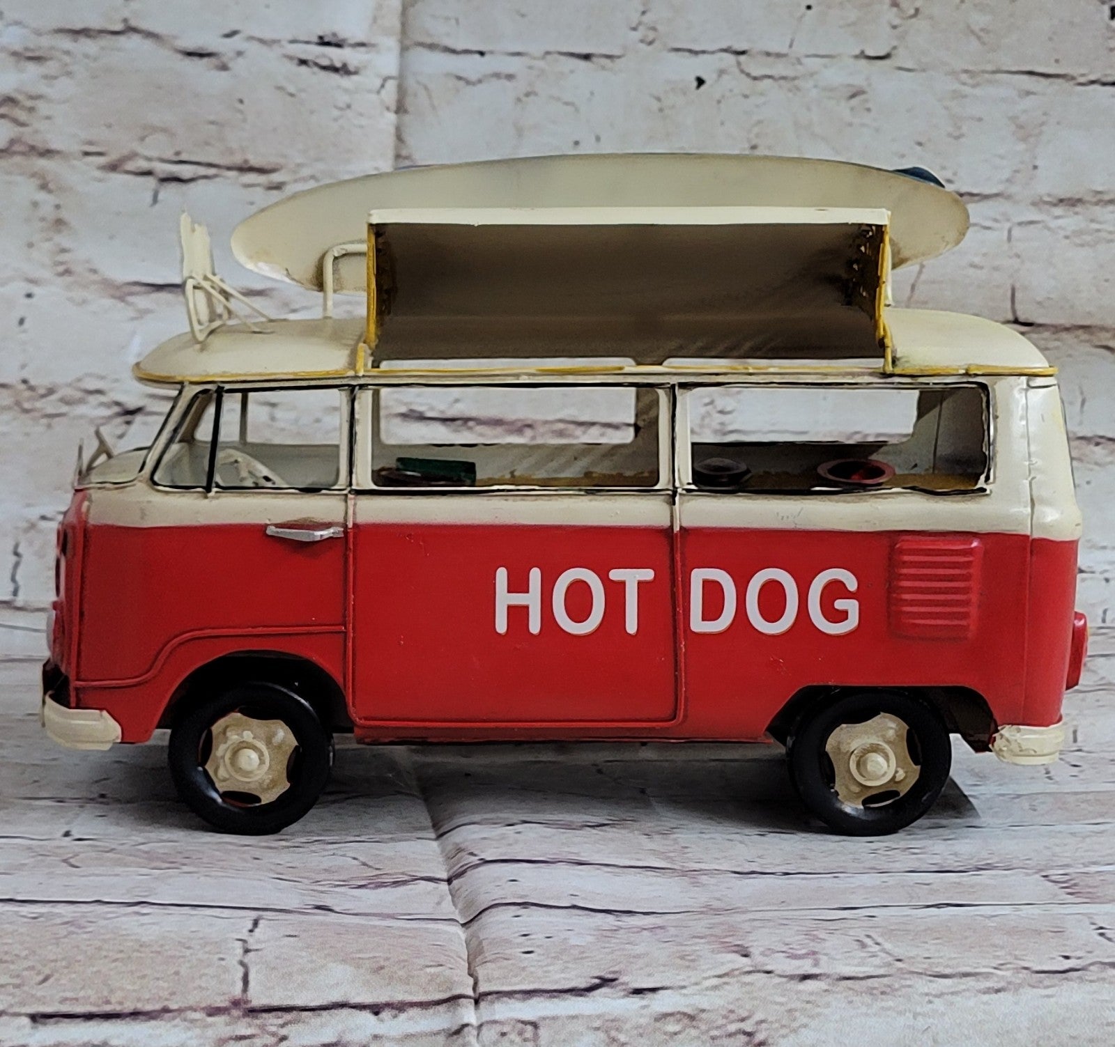 Antique Style Collector EditionDinning Food Truck Metal Metallic Masterpiece Decor