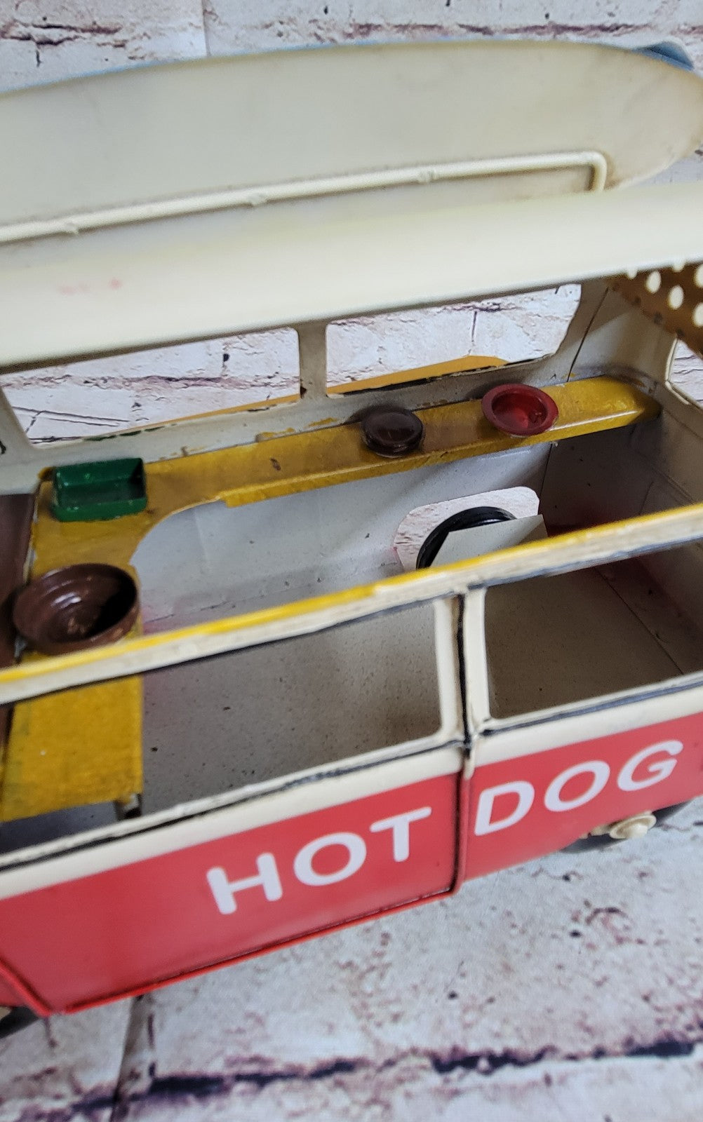 Antique Style Collector EditionDinning Food Truck Metal Metallic Masterpiece Decor