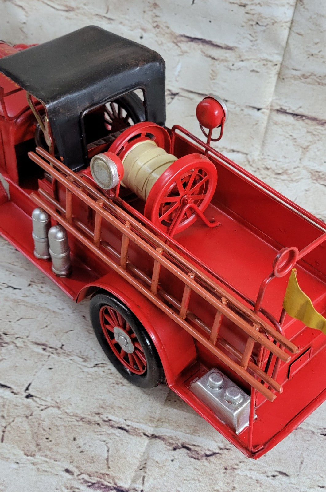 Jayland Replica Antique Fire Truck 1928 Tin Toy So Prairie Dept Decoration
