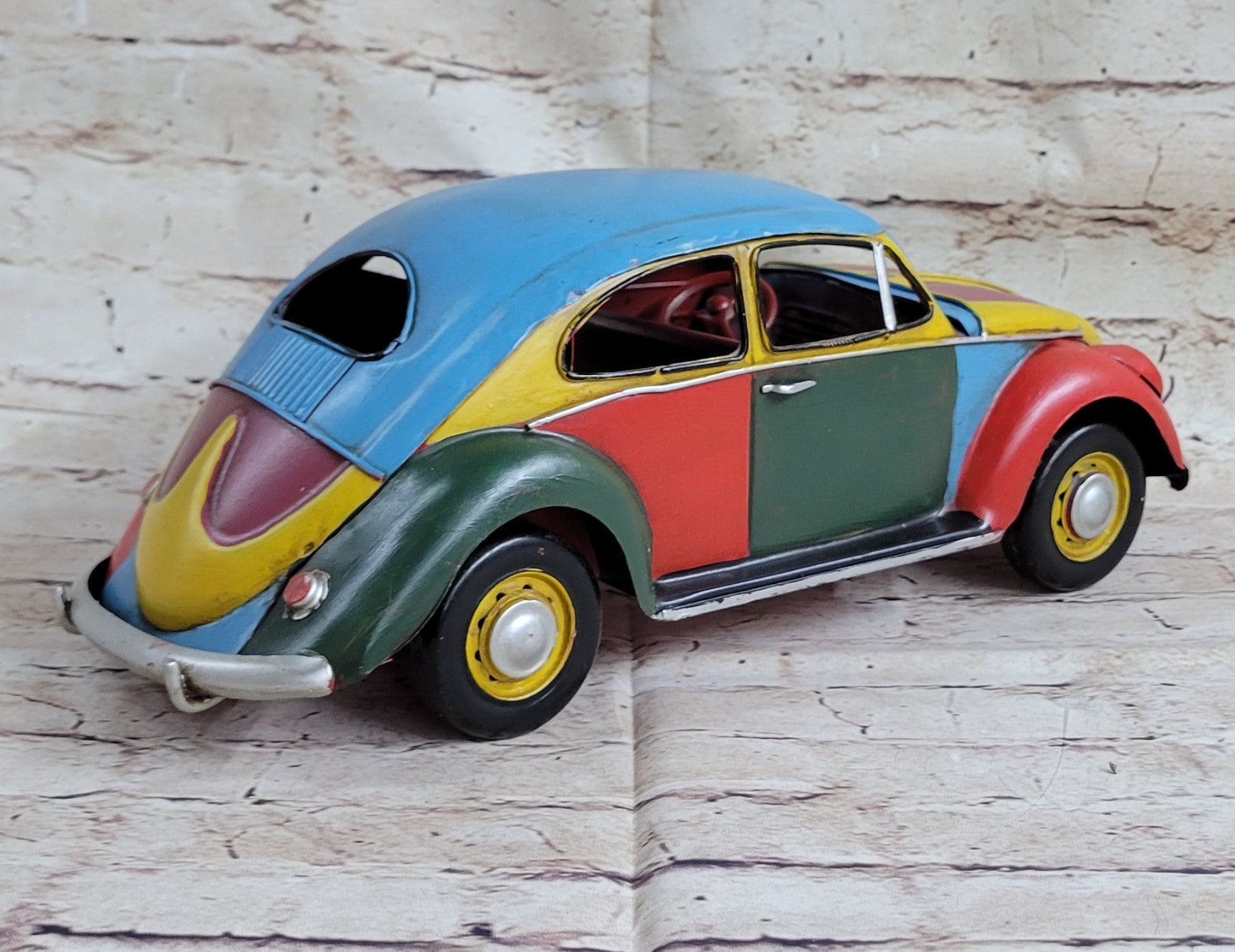 Antique Metal Model Car(1952 Detailed Handcraft Beetle Hand Made Figurine Figure