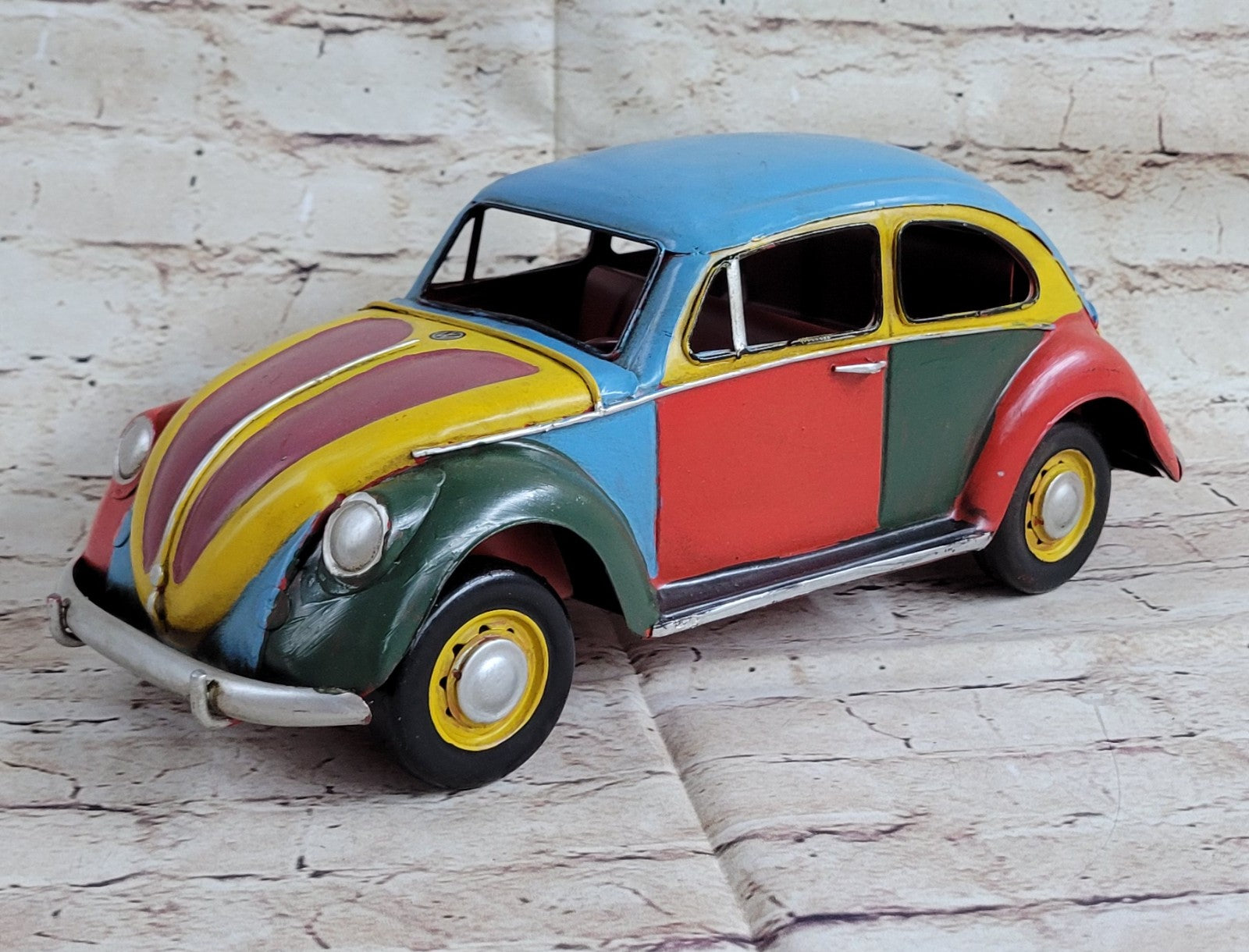 Antique Metal Model Car(1952 Detailed Handcraft Beetle Hand Made Figurine Figure