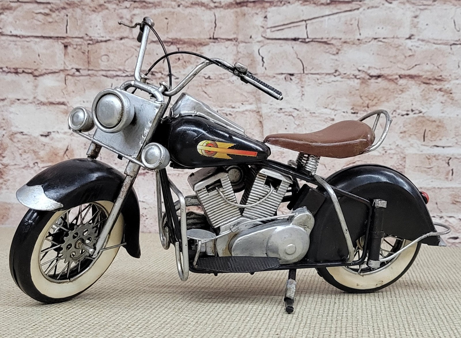 Vintage Hand Made Black Indian Motorcycle Motorbike Perfect Gift for Bikers SALE