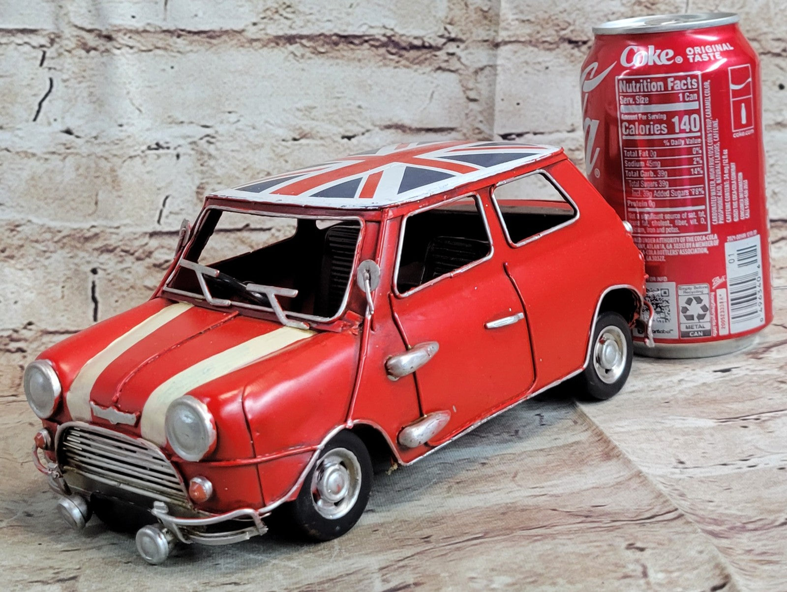 mini Cooper Iron craft vintage diecast car model handmade mini metal car model