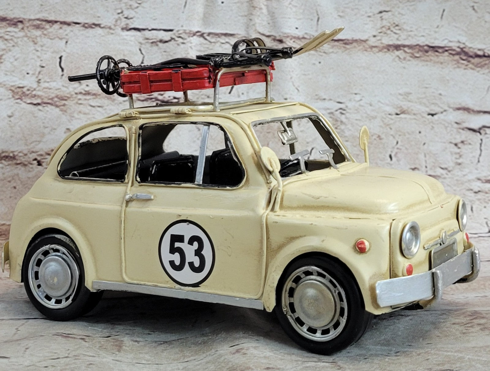 Diecast Antique Car Model Good Quality Micro Mini Toy Cars Fiat 500