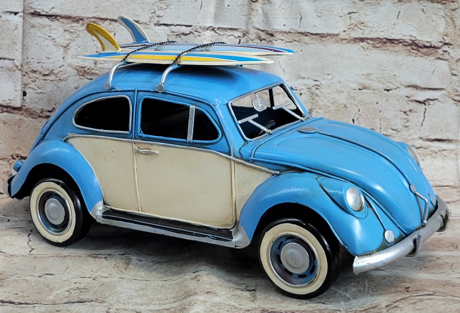 Jayland 1:12 Volkswagen VW Beetle 1200 Classic Die-Cast Model Car Blue Figure