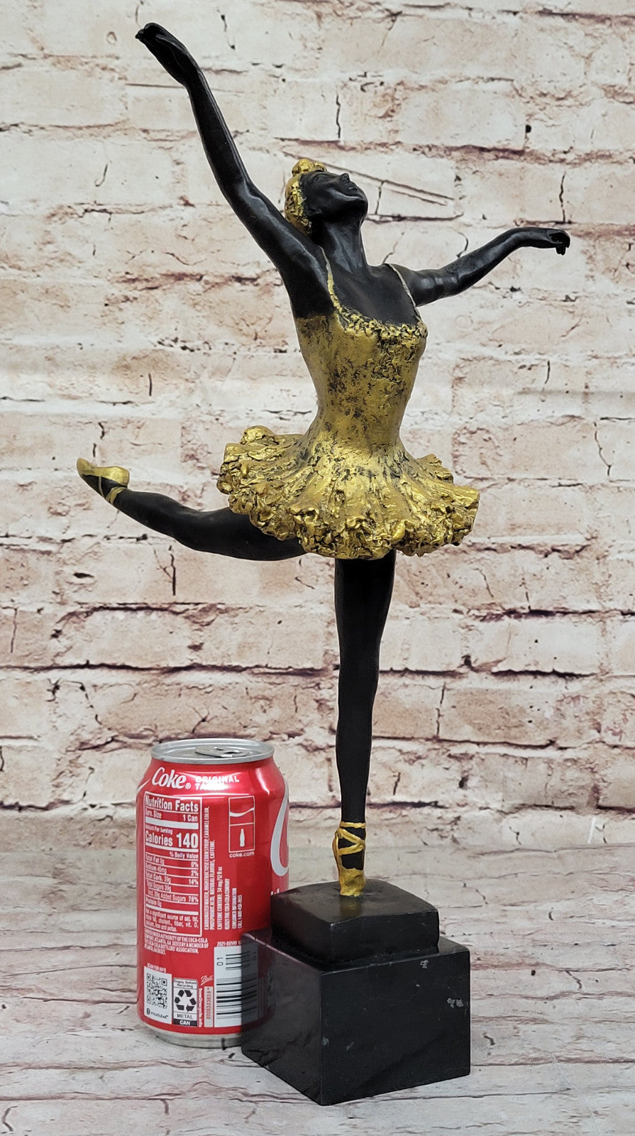Signed Milo Bronze Sculpture: Ballerina Dance Trophy, Hot Cast Art Deco Decor