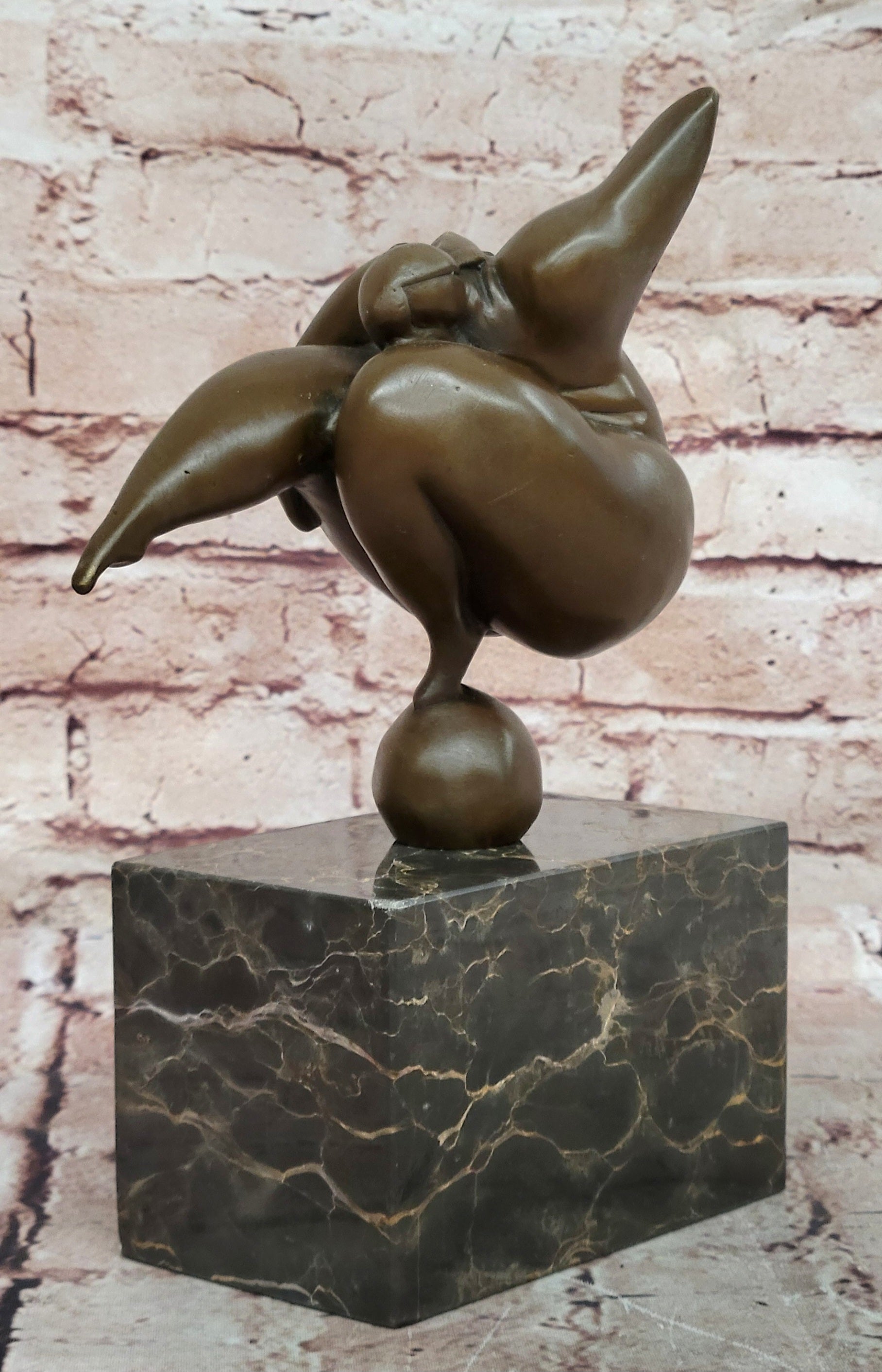 VINTAGE ABSTRACT MODERN ART CAST BRONZE STATUE ORIGINAL SIGNED MILO ARTWORK SALE