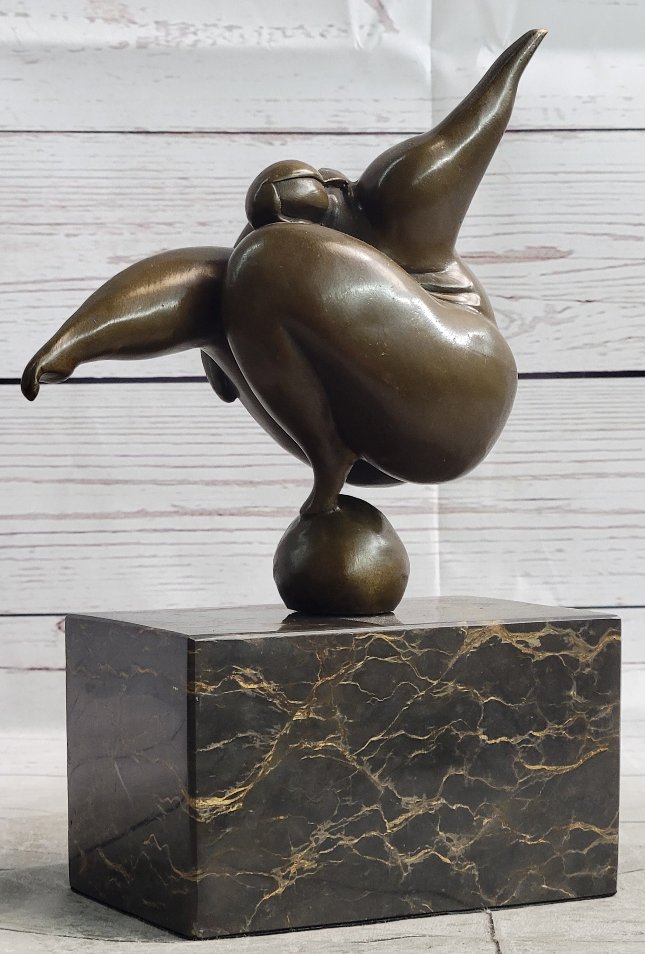 VINTAGE ABSTRACT MODERN ART CAST BRONZE STATUE ORIGINAL SIGNED MILO ARTWORK SALE