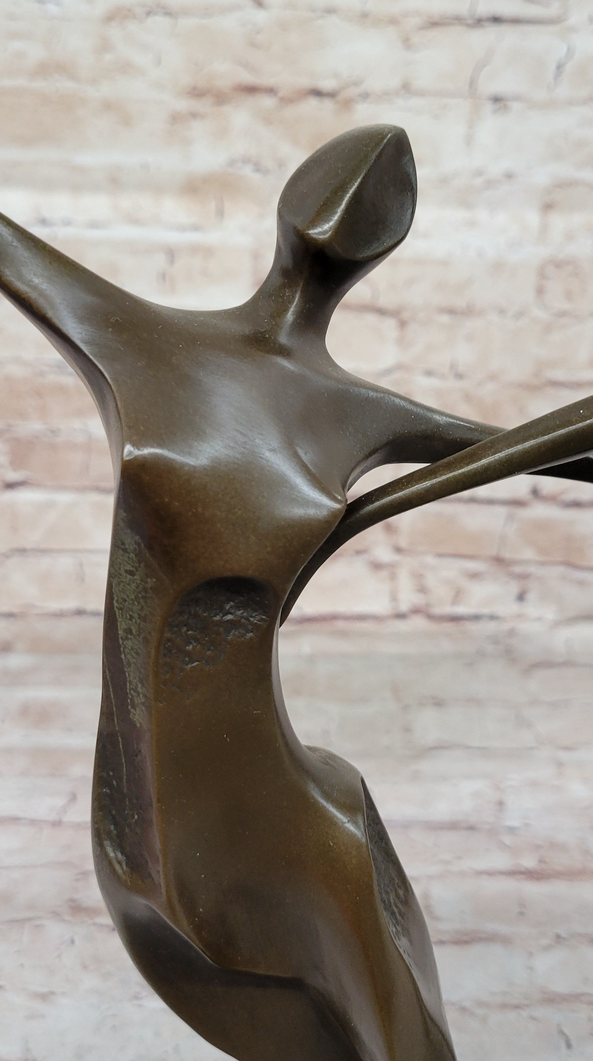 SIGNED ABSTRACT SHALL WE DANCE BRONZE SCULPTURE BY MILO HAND MADE BY LOST WAX