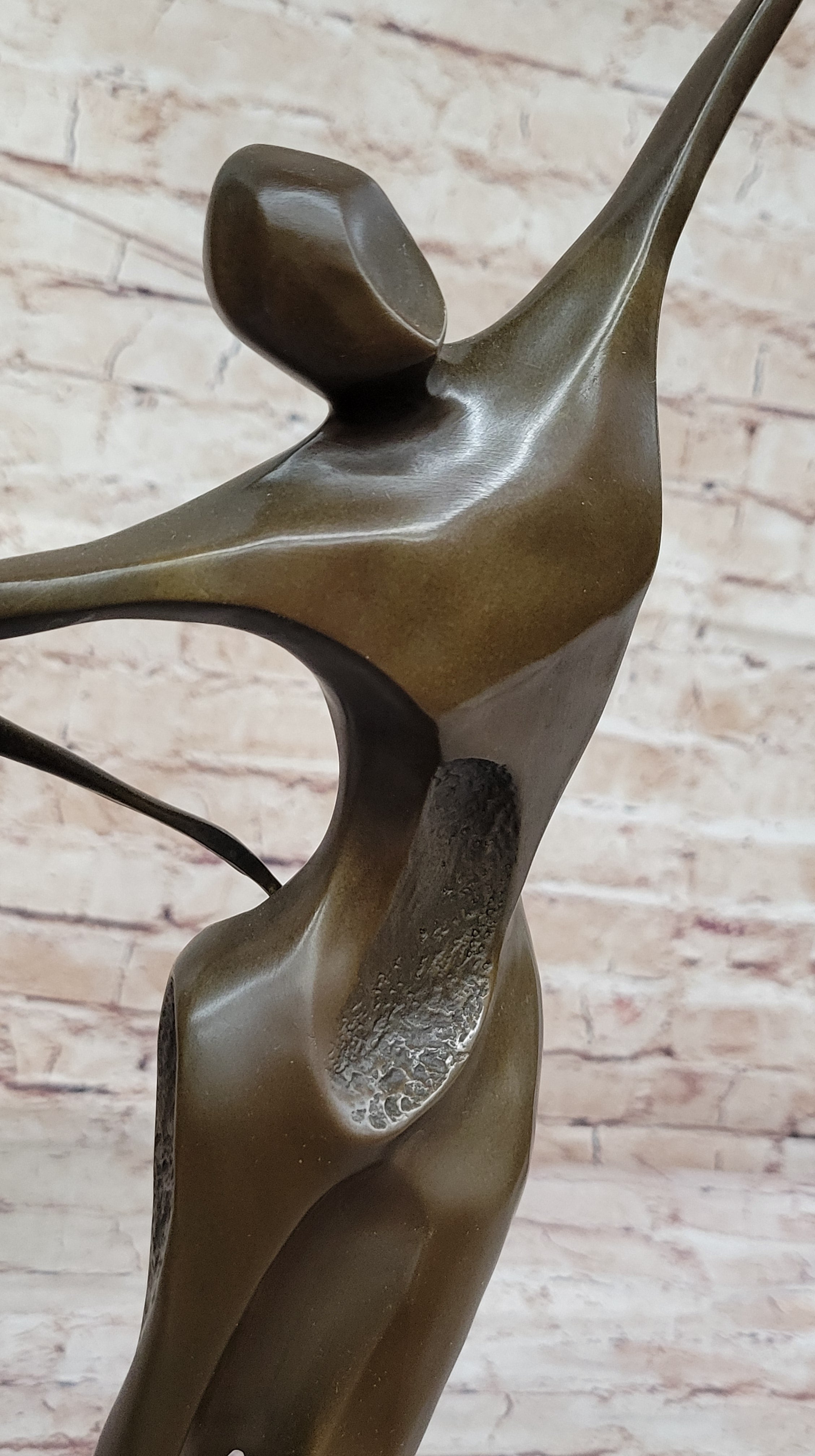 SIGNED ABSTRACT SHALL WE DANCE BRONZE SCULPTURE BY MILO HAND MADE BY LOST WAX