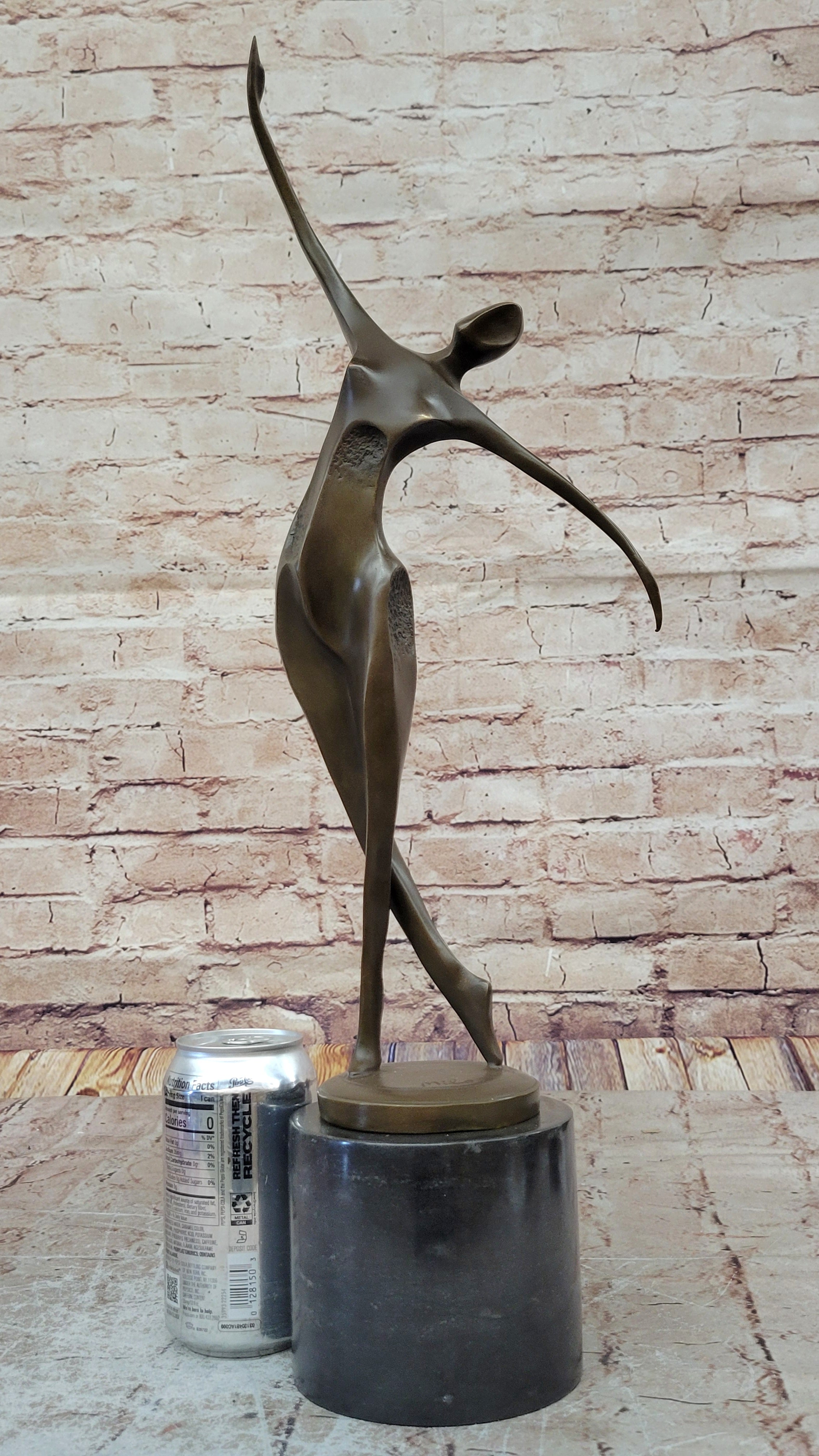 Milo`s Hot Cast Figurine: Modern Art Mid Century Woman Dancer Bronze Statue