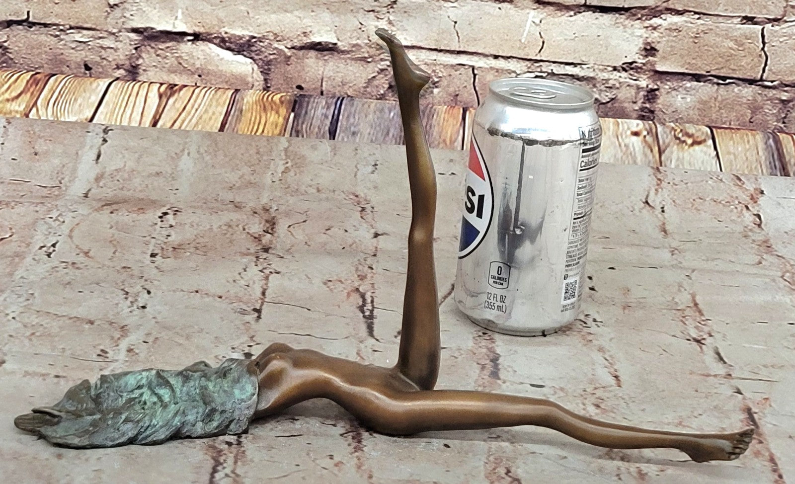 Hot Cast Bronze Nude Woman Sculpture Sexy Female Erotic Figurine Modern Art