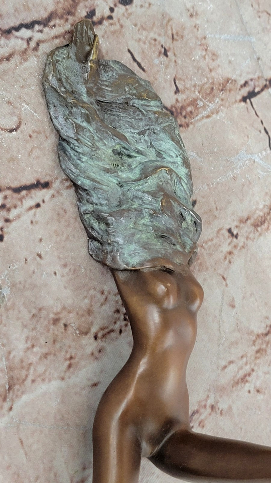 Hot Cast Bronze Nude Woman Sculpture Sexy Female Erotic Figurine Modern Art