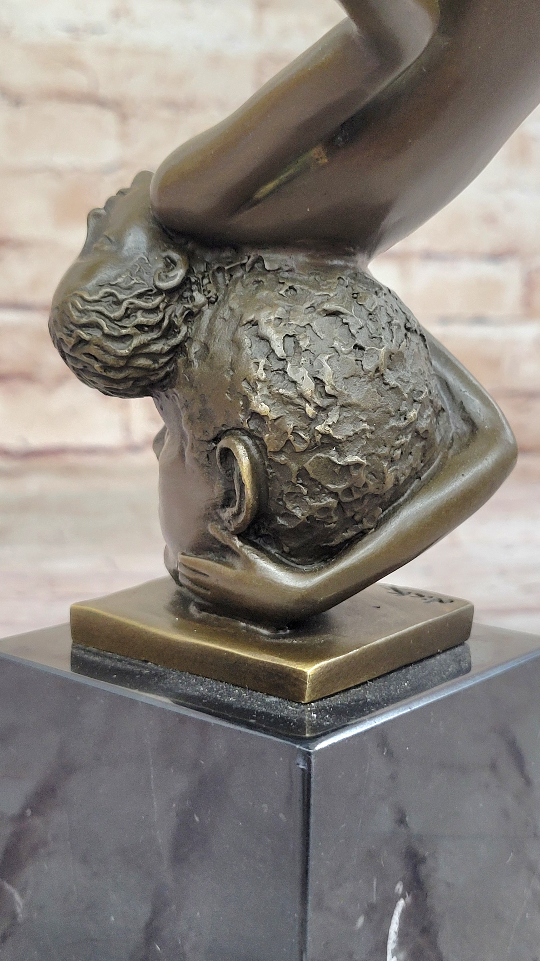 Nude Girl 100% Hot Cast Large Bronze Statue Nick Marble Home Deco Art Figurine