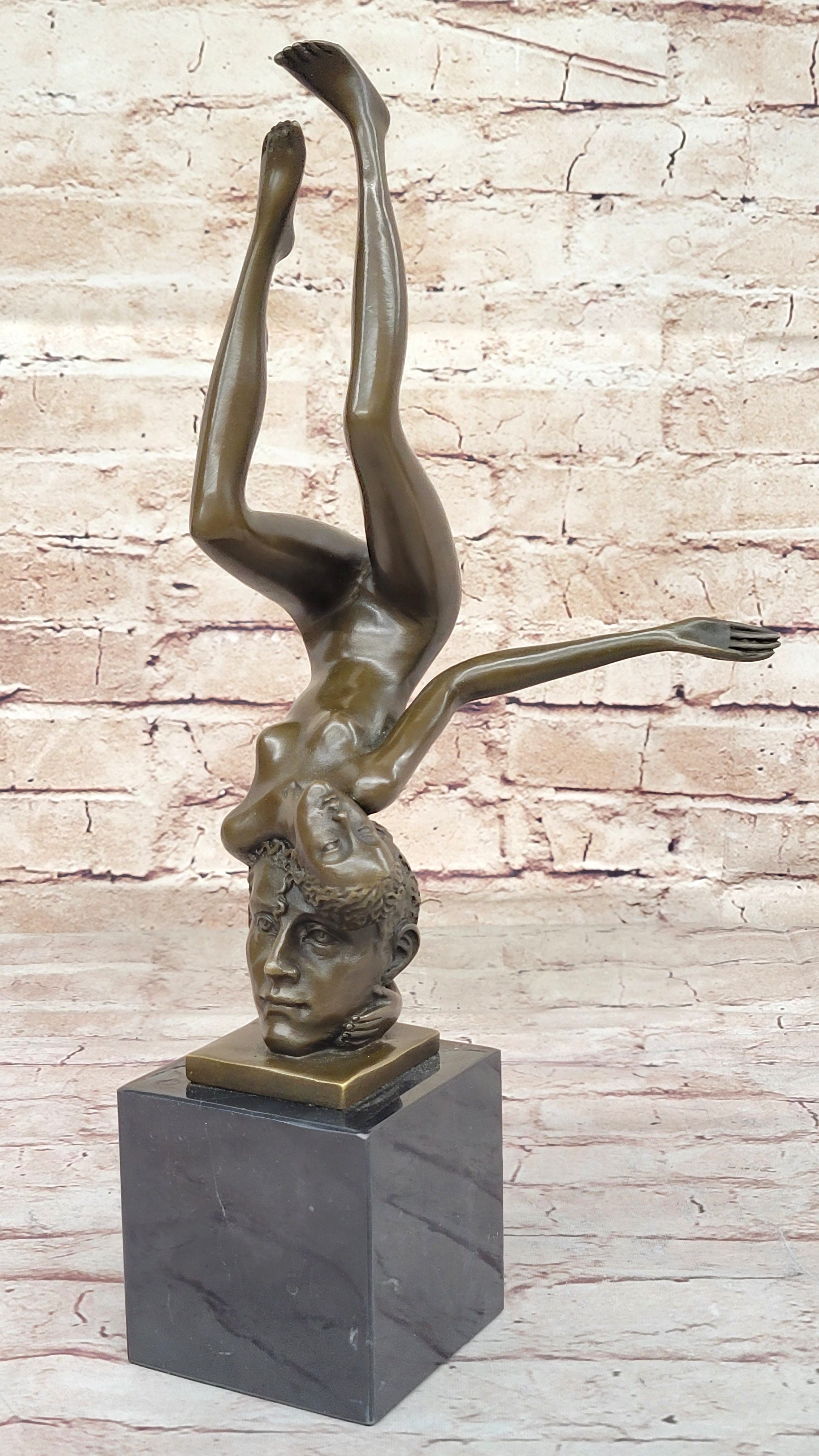 Nude Girl 100% Hot Cast Large Bronze Statue Nick Marble Home Deco Art Figurine