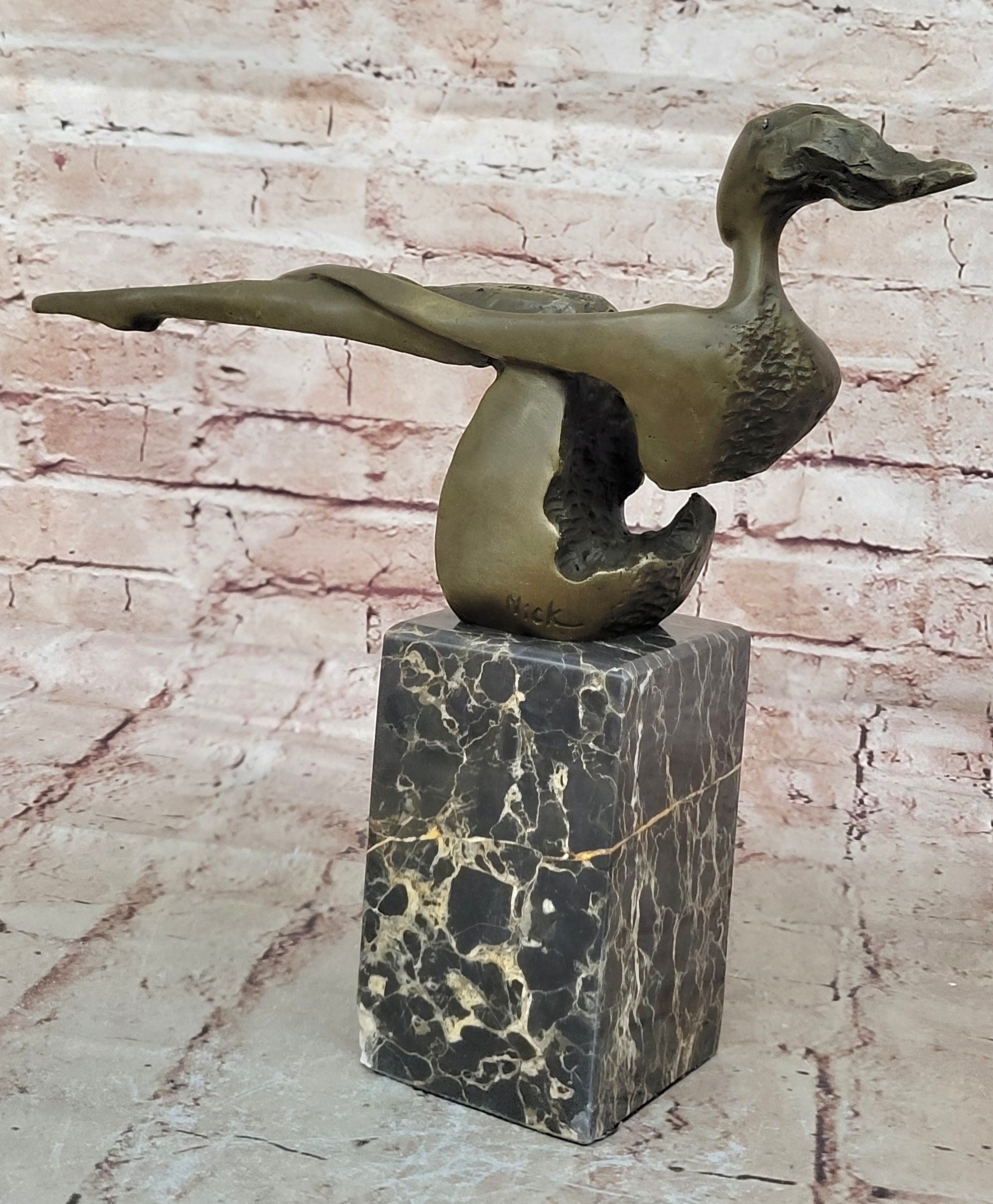 Contemporary Bronze Female Nude - Athlete - Erotic Naked- Sign. Nick Statue SALE