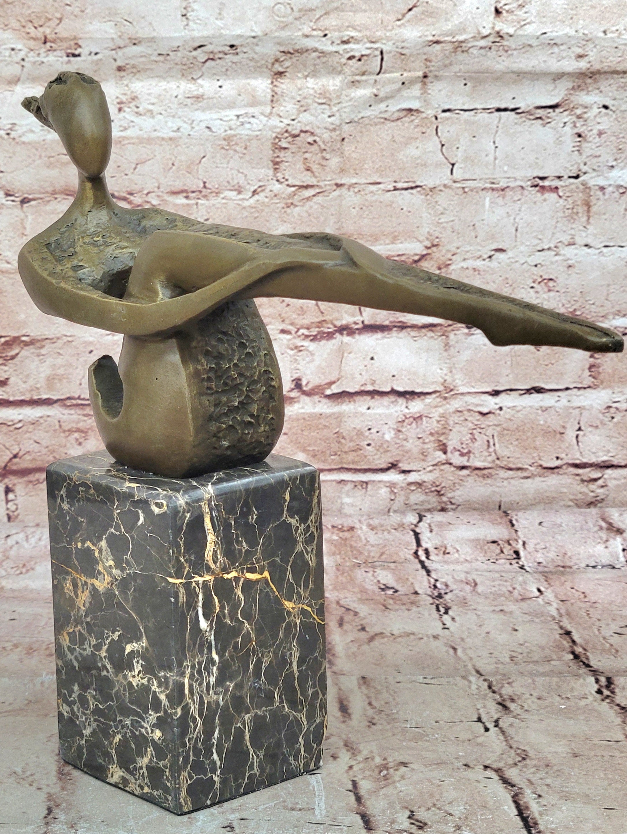 Contemporary Bronze Female Nude - Athlete - Erotic Naked- Sign. Nick Statue SALE