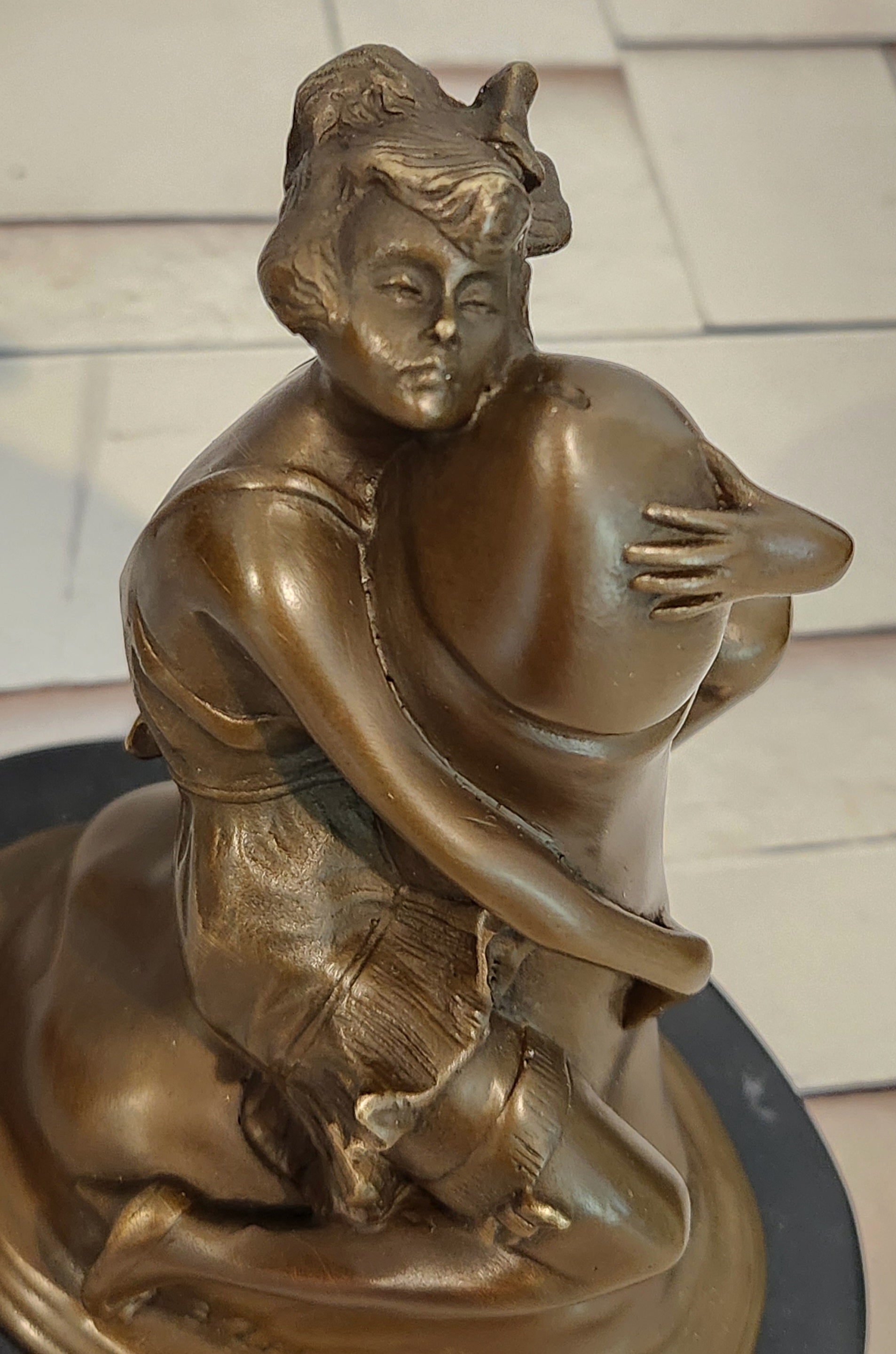 Woman Erotic Fantasy Nude Penis Bronze Sculpture Statue Figurine Figure Hotcast